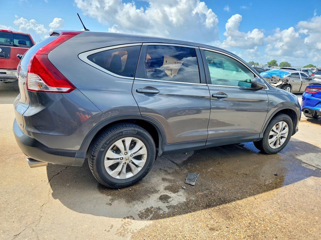2014 Honda Cr-v Ex Gray vin: 3CZRM3H54EG703904