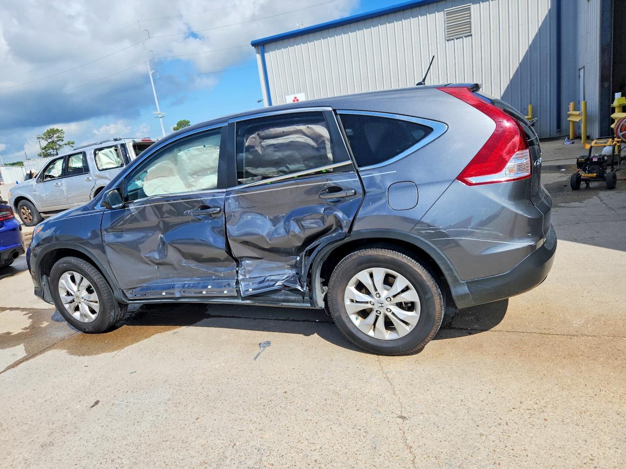 2014 Honda Cr-v Ex Gray vin: 3CZRM3H54EG703904