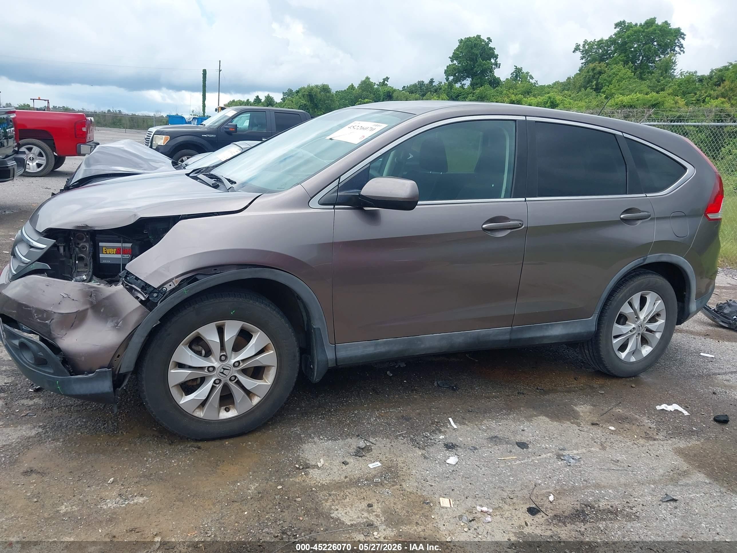 2014 Honda Cr-v Ex Brown vin: 3CZRM3H54EG704261