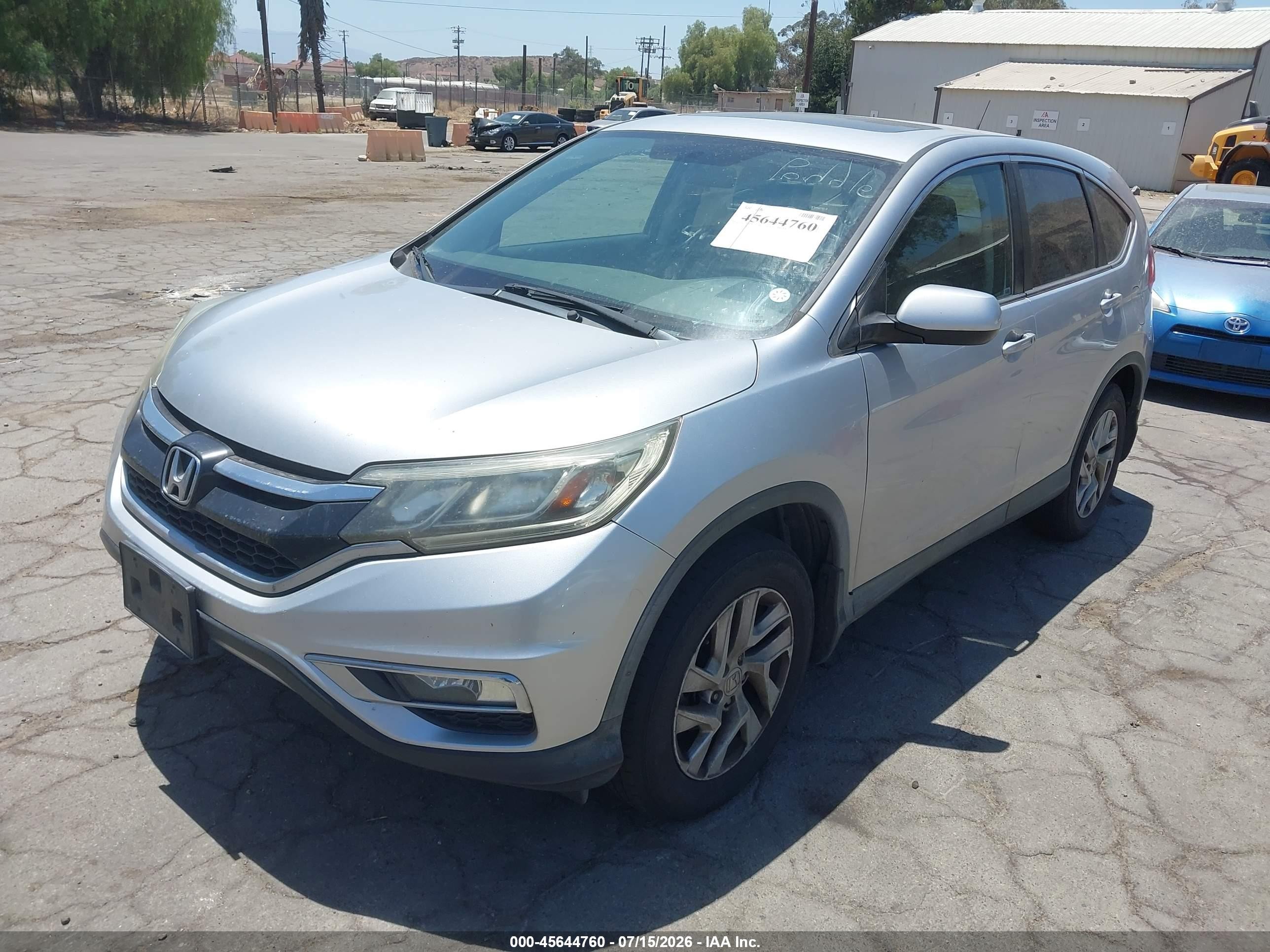 2015 Honda Cr-v Ex Silver vin: 3CZRM3H54FG701717