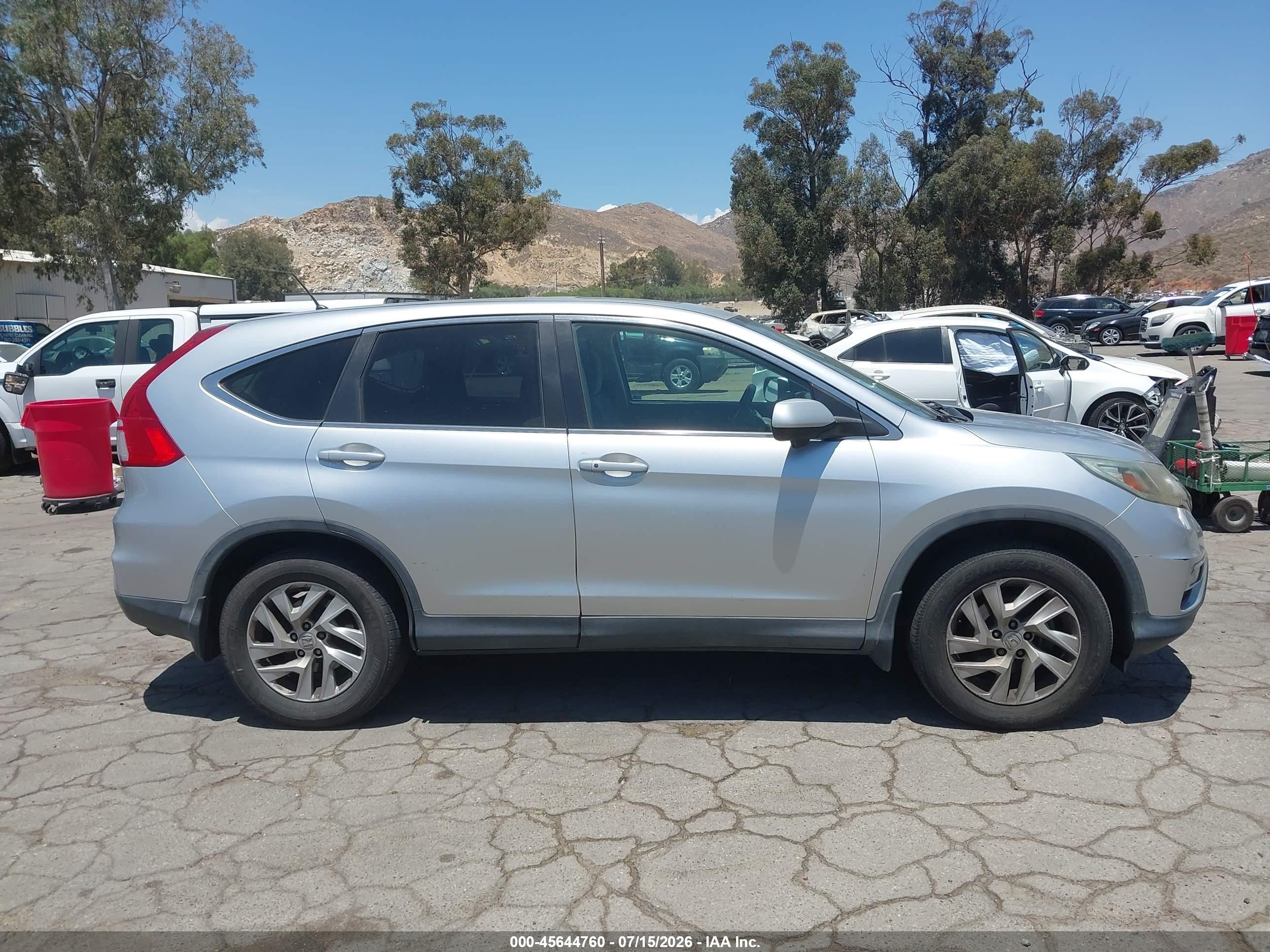 2015 Honda Cr-v Ex Silver vin: 3CZRM3H54FG701717