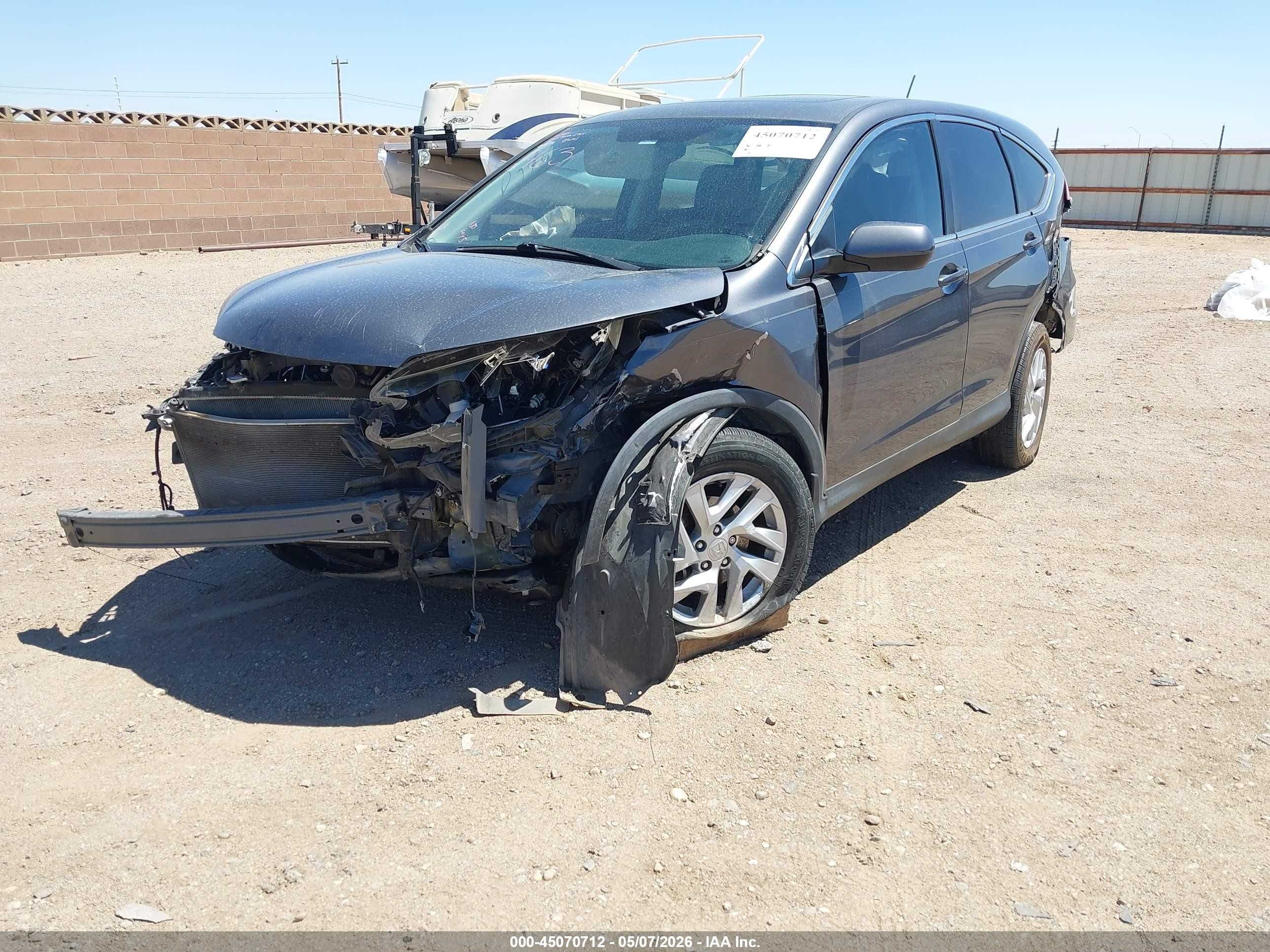 2015 Honda Cr-v Ex Серый vin: 3CZRM3H54FG702463