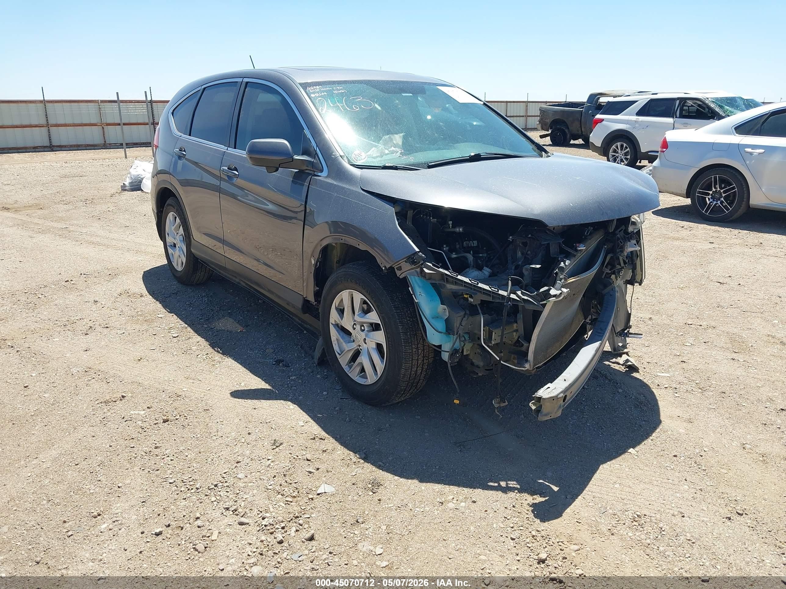 2015 Honda Cr-v Ex Серый vin: 3CZRM3H54FG702463