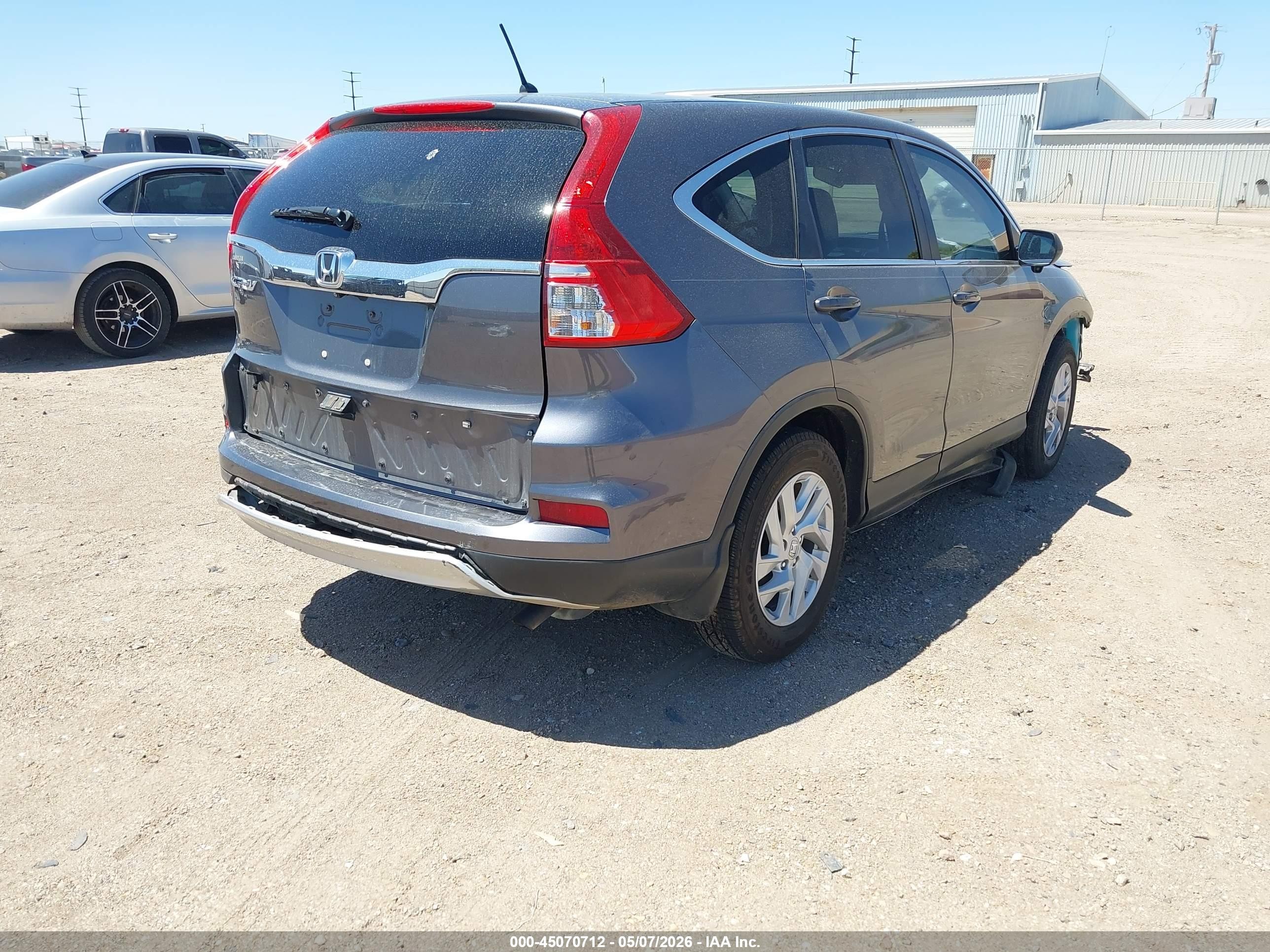 2015 Honda Cr-v Ex Серый vin: 3CZRM3H54FG702463