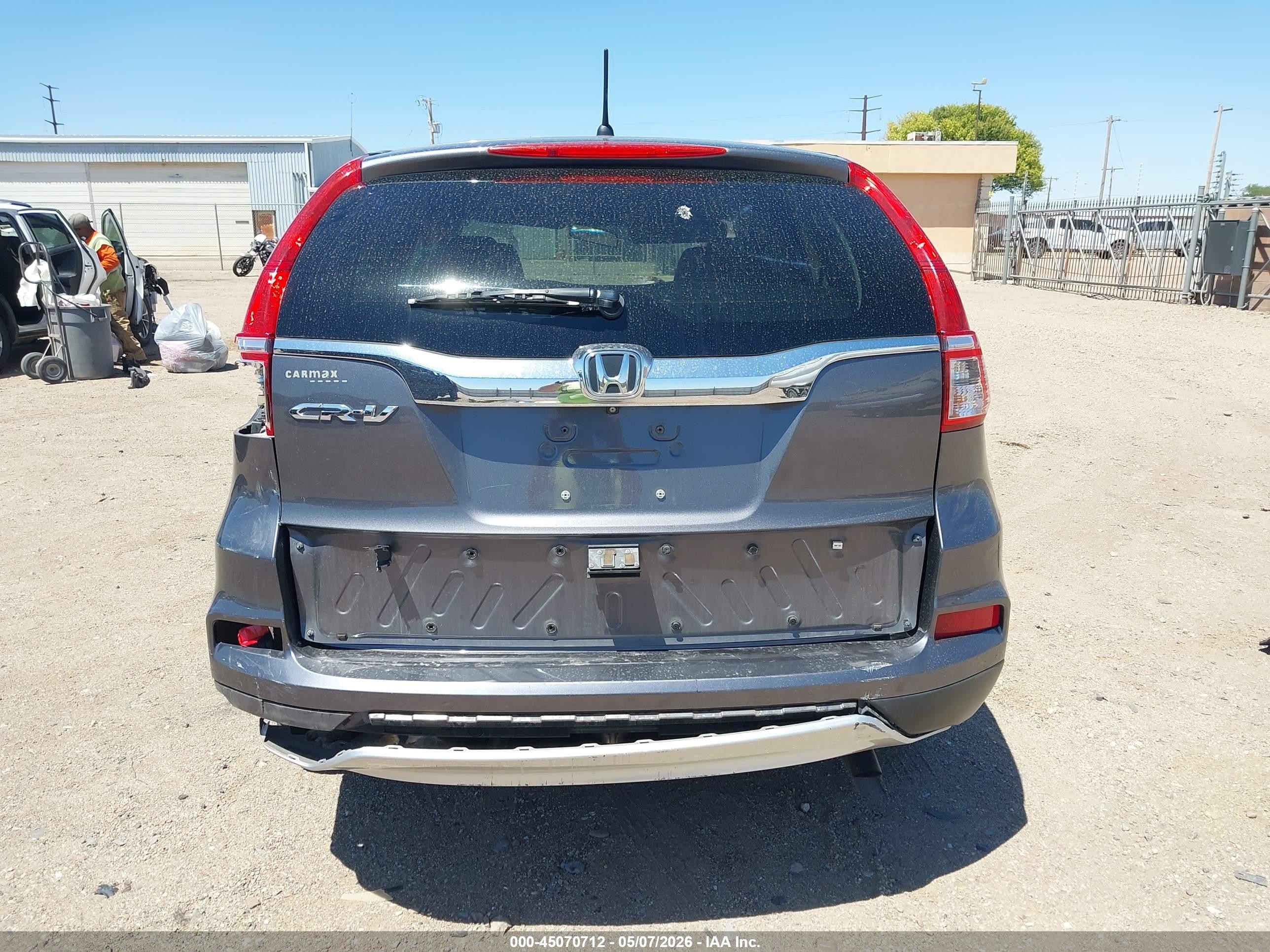 2015 Honda Cr-v Ex Серый vin: 3CZRM3H54FG702463