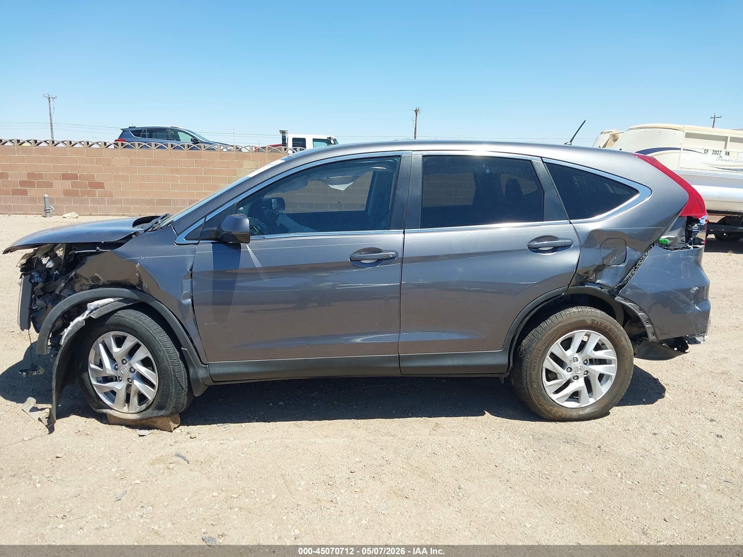 2015 Honda Cr-v Ex Серый vin: 3CZRM3H54FG702463