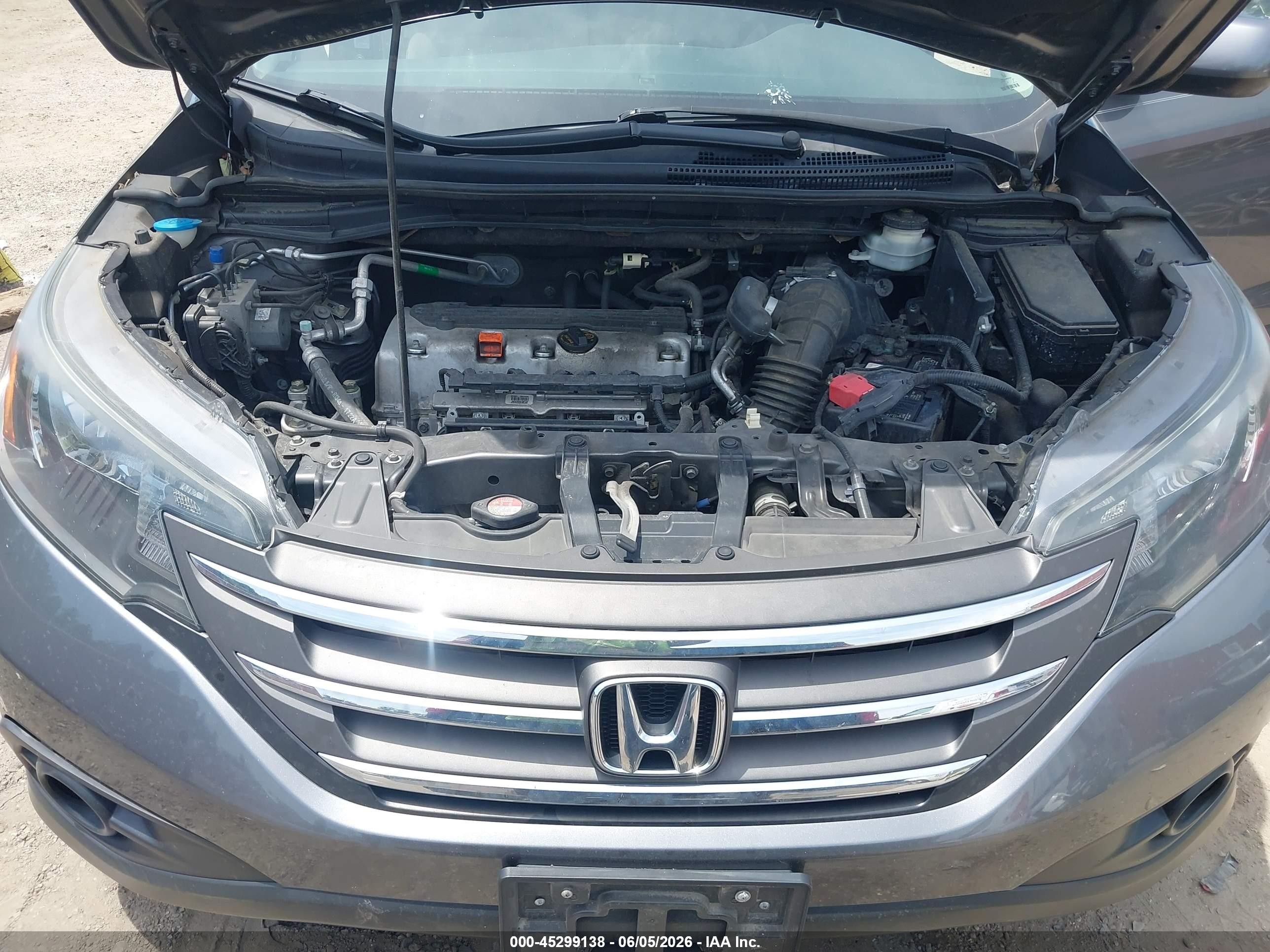 2012 Honda Cr-v Ex Серый vin: 3CZRM3H55CG702595