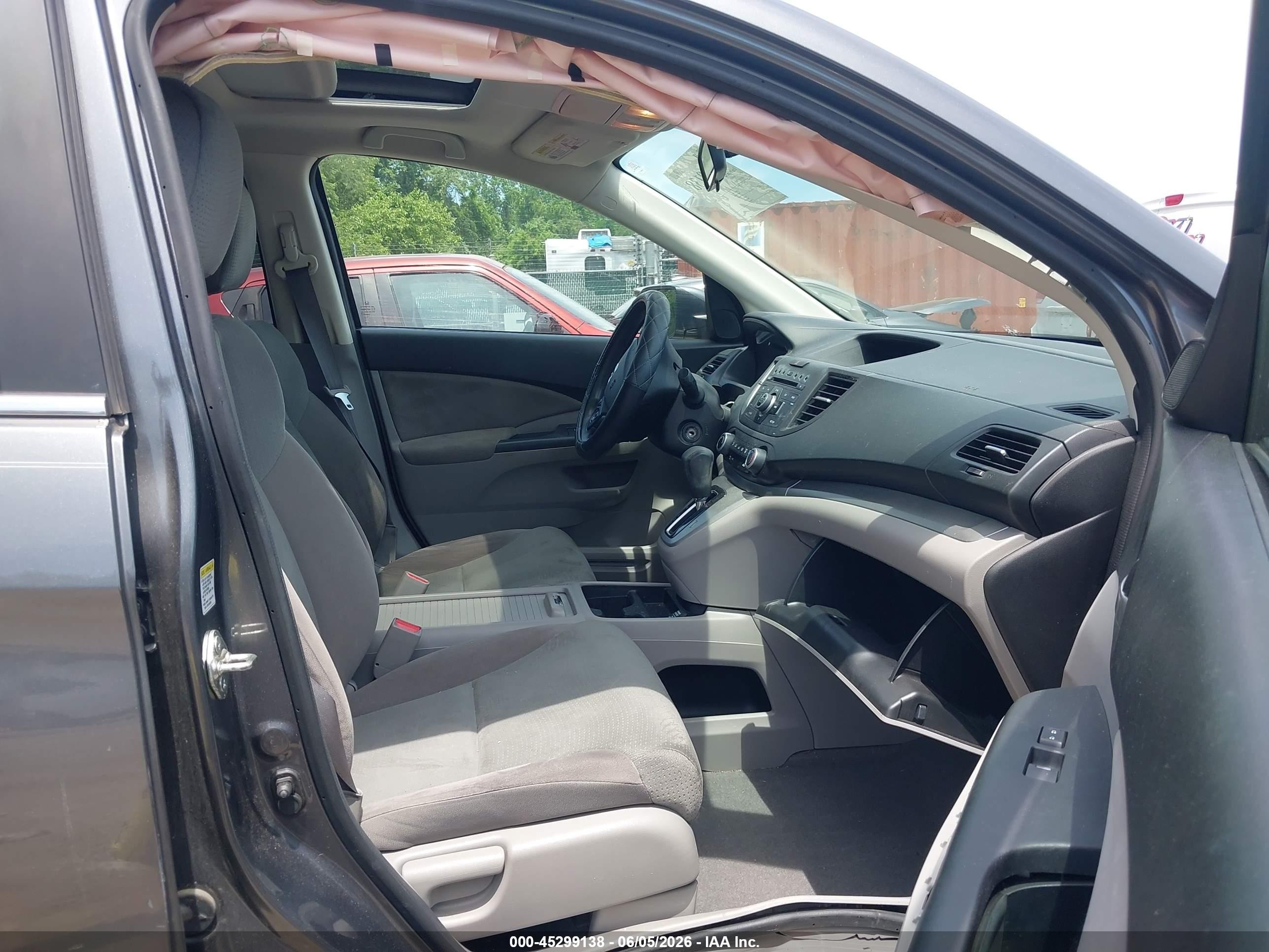 2012 Honda Cr-v Ex Серый vin: 3CZRM3H55CG702595