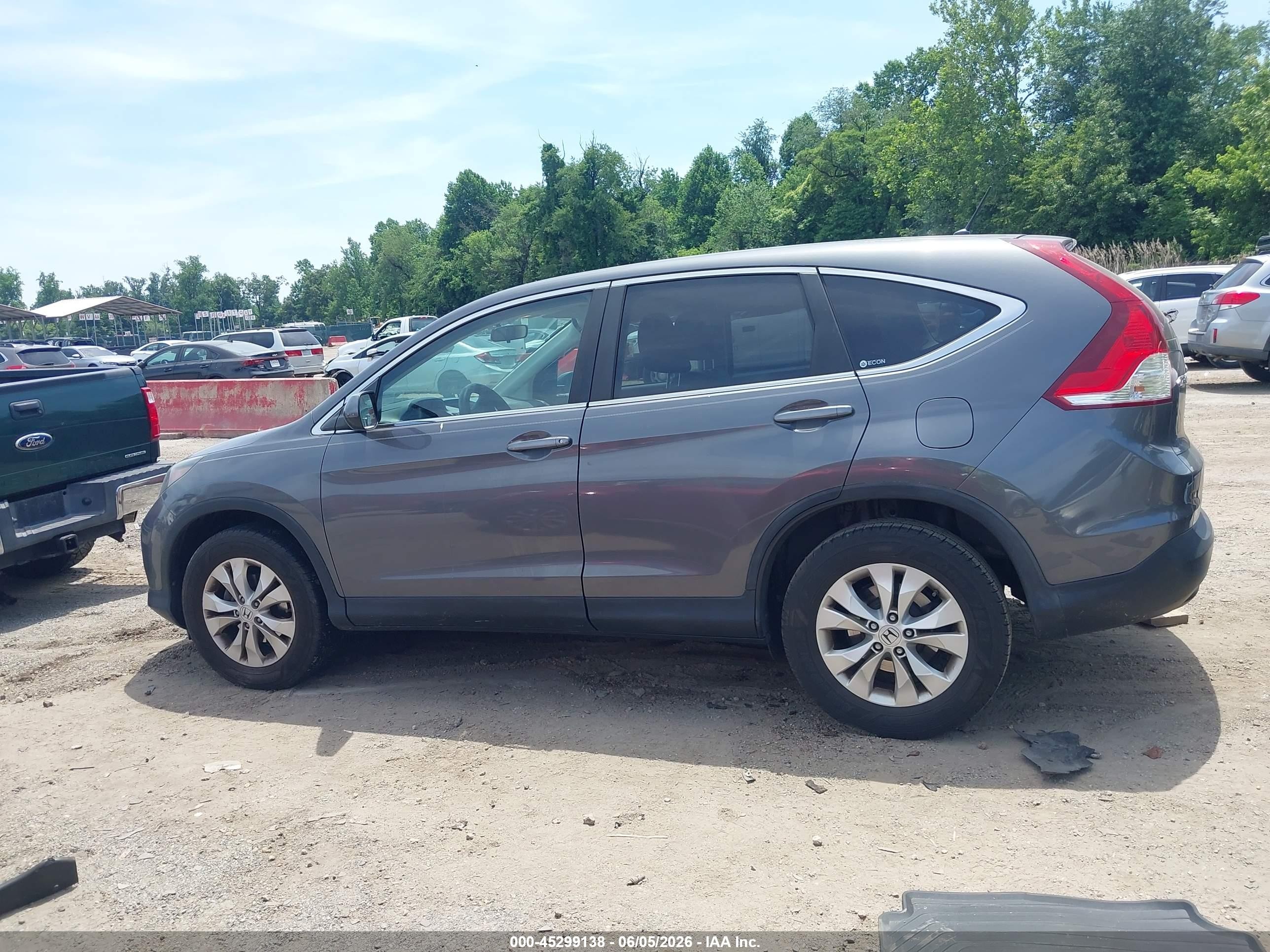 2012 Honda Cr-v Ex Серый vin: 3CZRM3H55CG702595