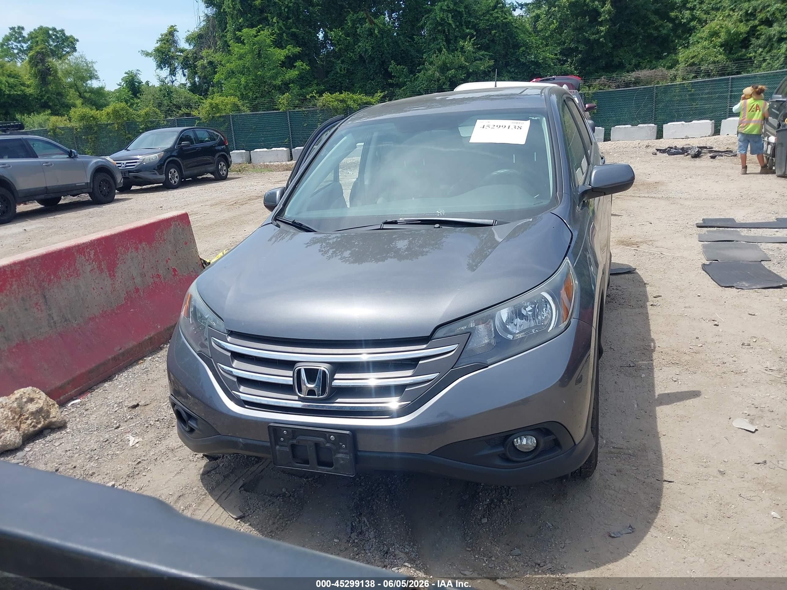 2012 Honda Cr-v Ex Серый vin: 3CZRM3H55CG702595