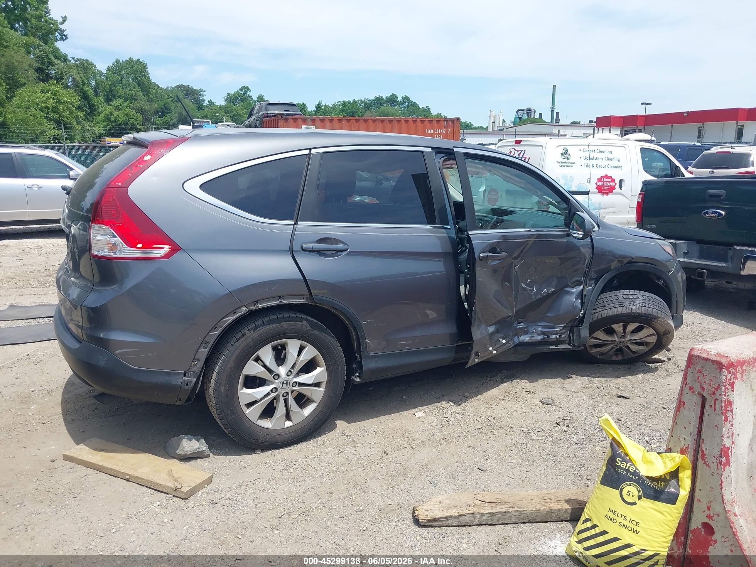 2012 Honda Cr-v Ex Серый vin: 3CZRM3H55CG702595