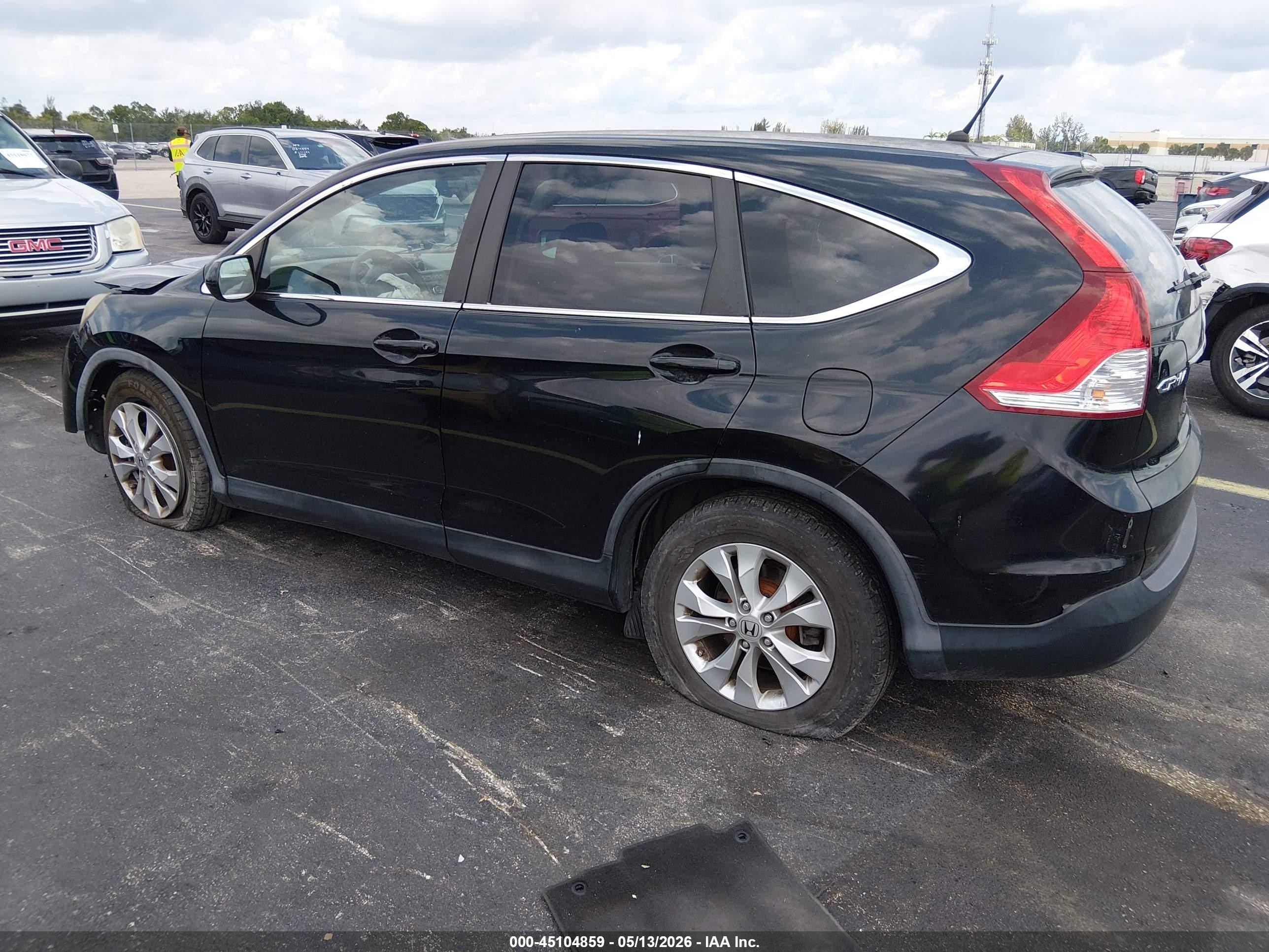 2013 Honda Cr-v Ex Black vin: 3CZRM3H55DG701948