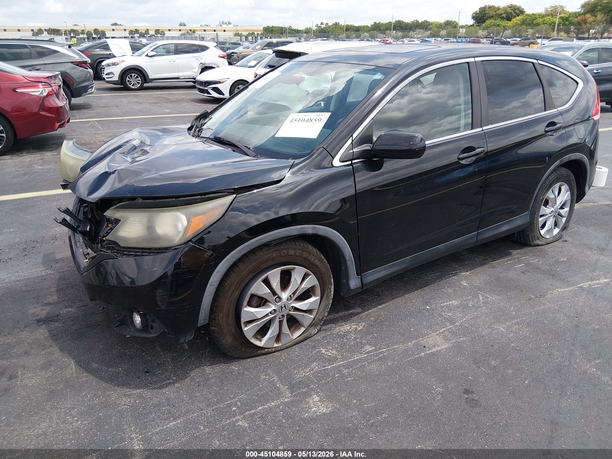 2013 Honda Cr-v Ex Black vin: 3CZRM3H55DG701948