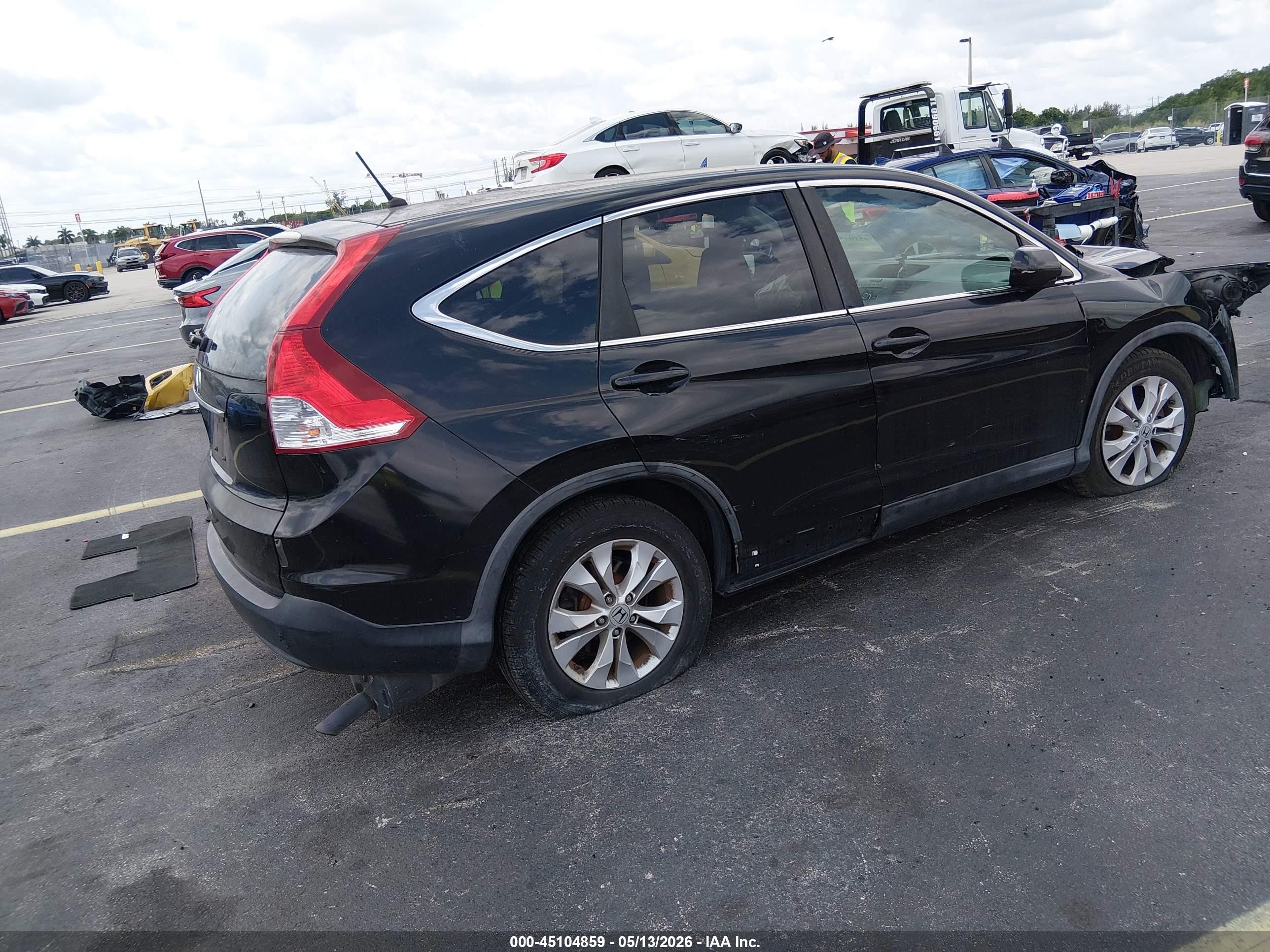 2013 Honda Cr-v Ex Black vin: 3CZRM3H55DG701948