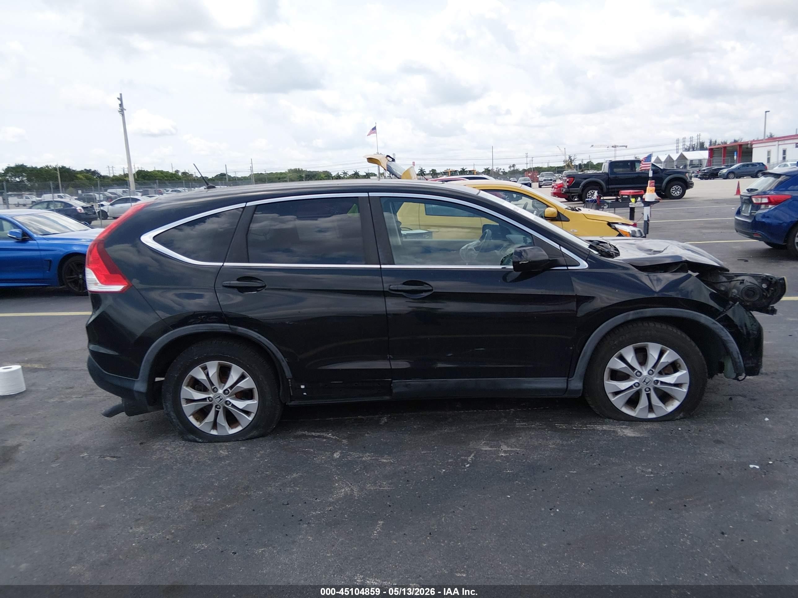 2013 Honda Cr-v Ex Black vin: 3CZRM3H55DG701948
