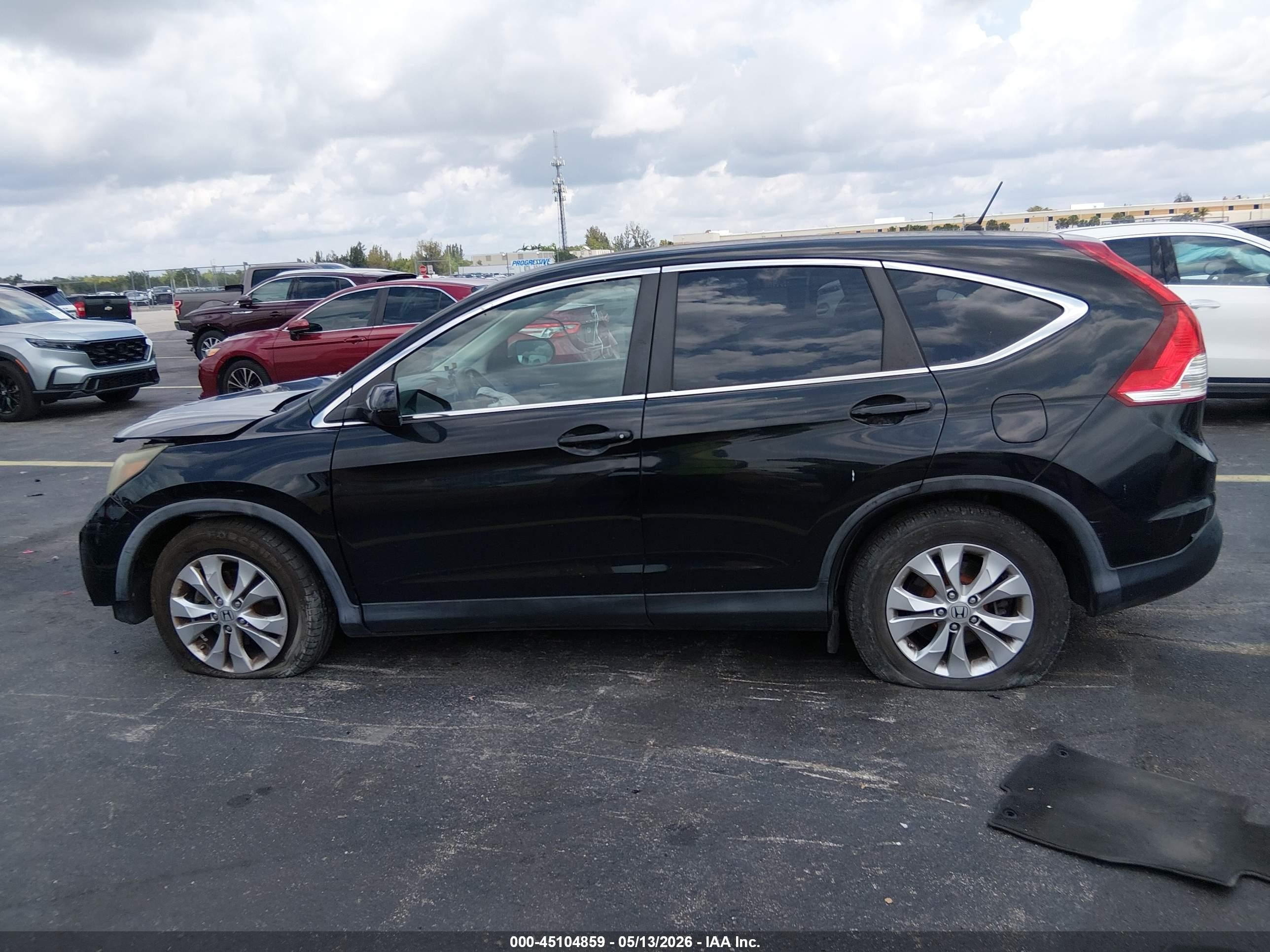 2013 Honda Cr-v Ex Black vin: 3CZRM3H55DG701948