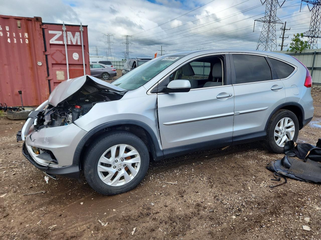 2015 Honda Cr-v Ex Silver vin: 3CZRM3H55FG706134