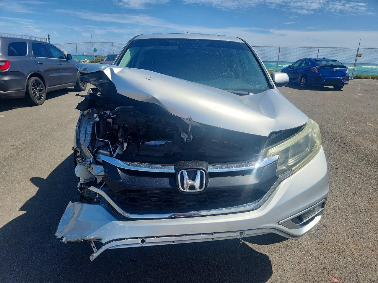 2015 Honda Cr-v Ex Silver vin: 3CZRM3H55FG707090
