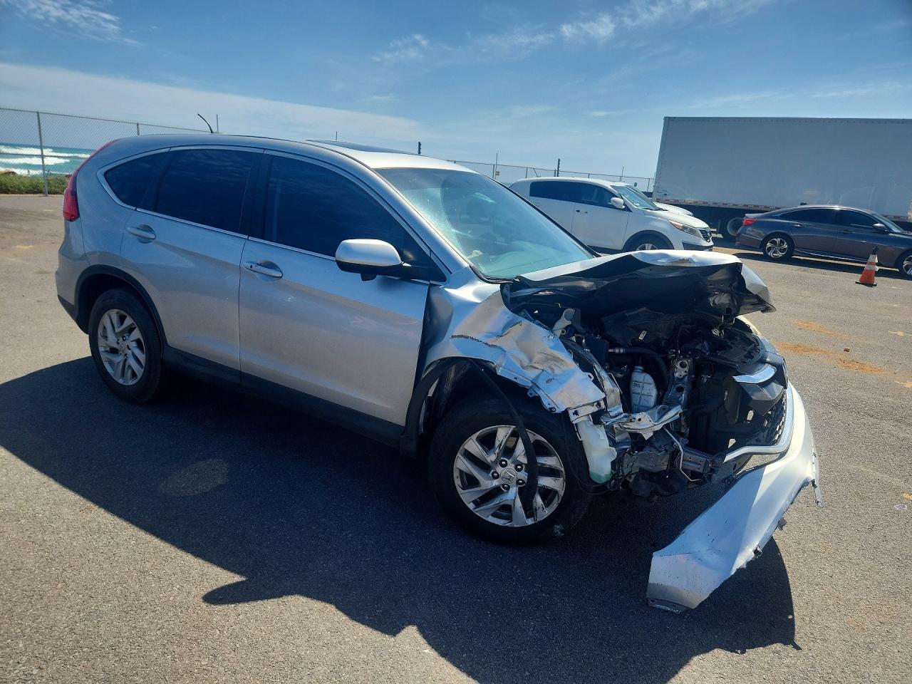 2015 Honda Cr-v Ex Silver vin: 3CZRM3H55FG707090