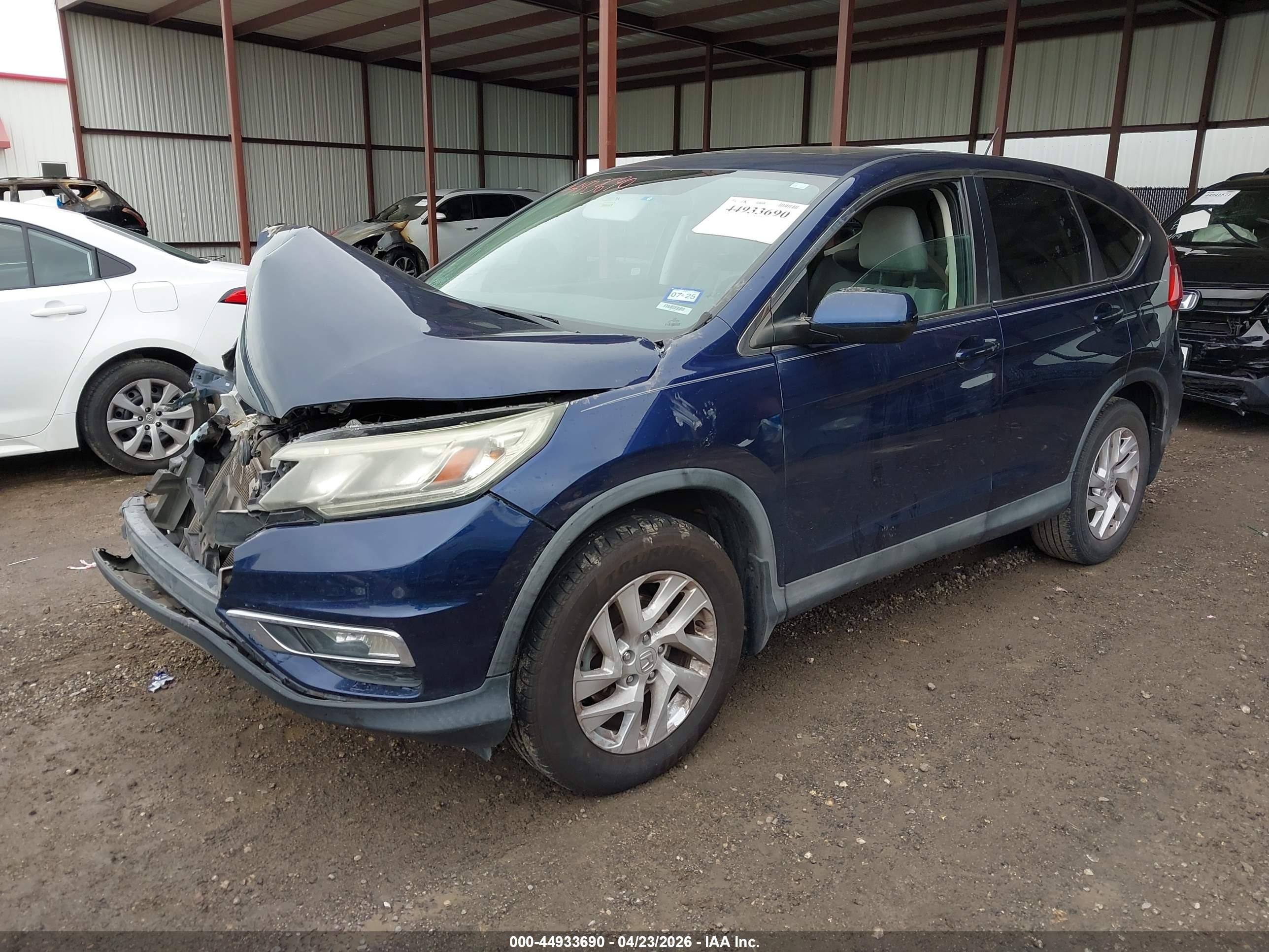 2015 Honda Cr-v Ex Blue vin: 3CZRM3H55FG710670