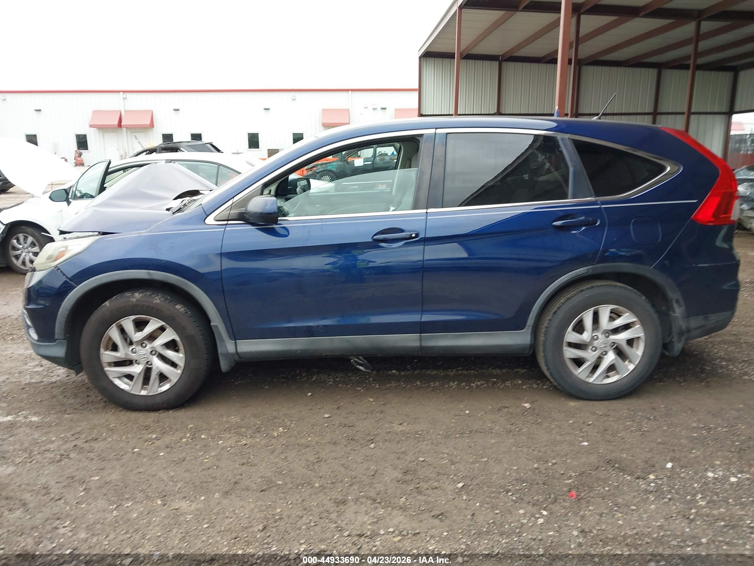 2015 Honda Cr-v Ex Blue vin: 3CZRM3H55FG710670