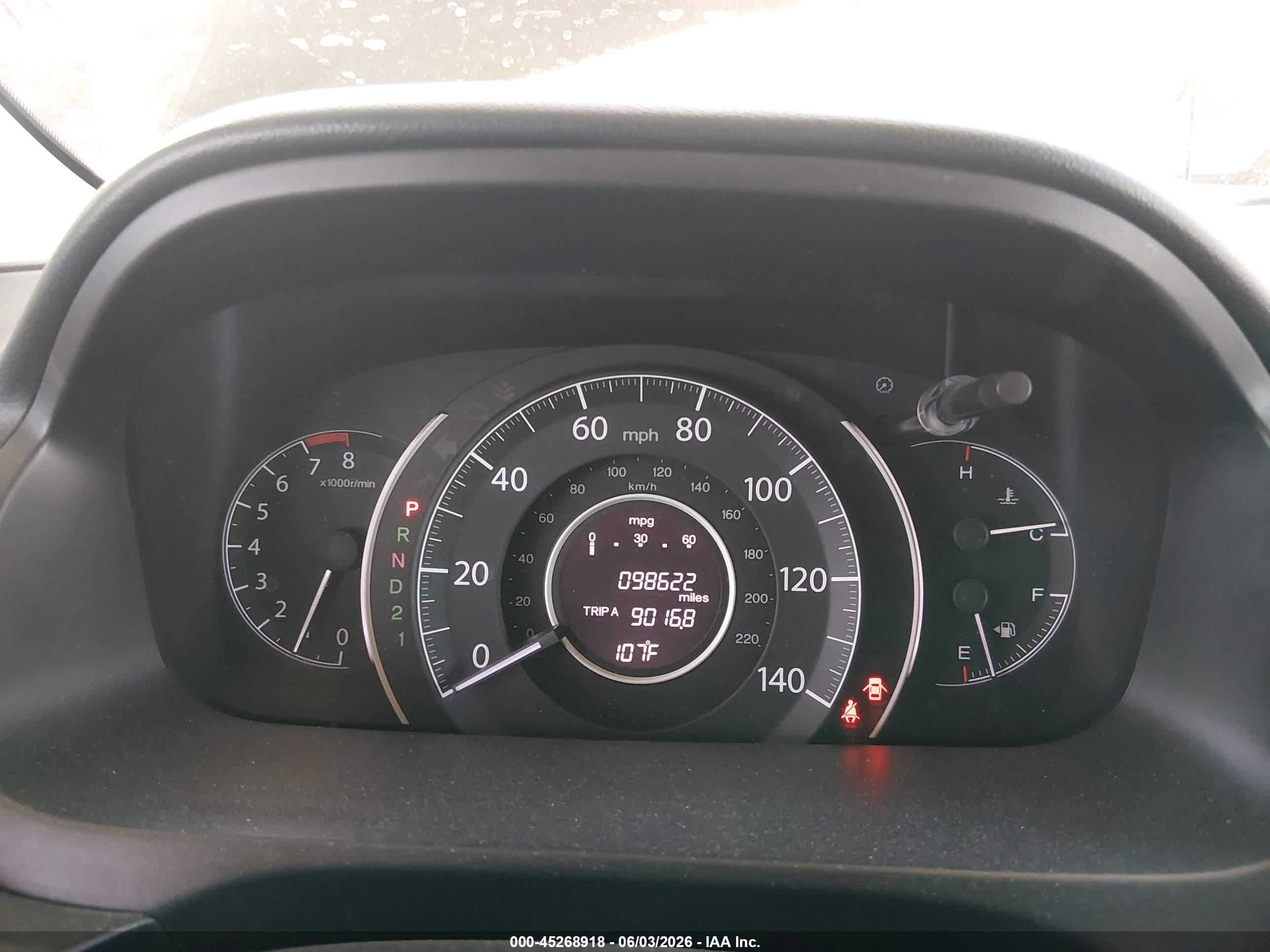 2012 Honda Cr-v Ex Gray vin: 3CZRM3H56CG700905