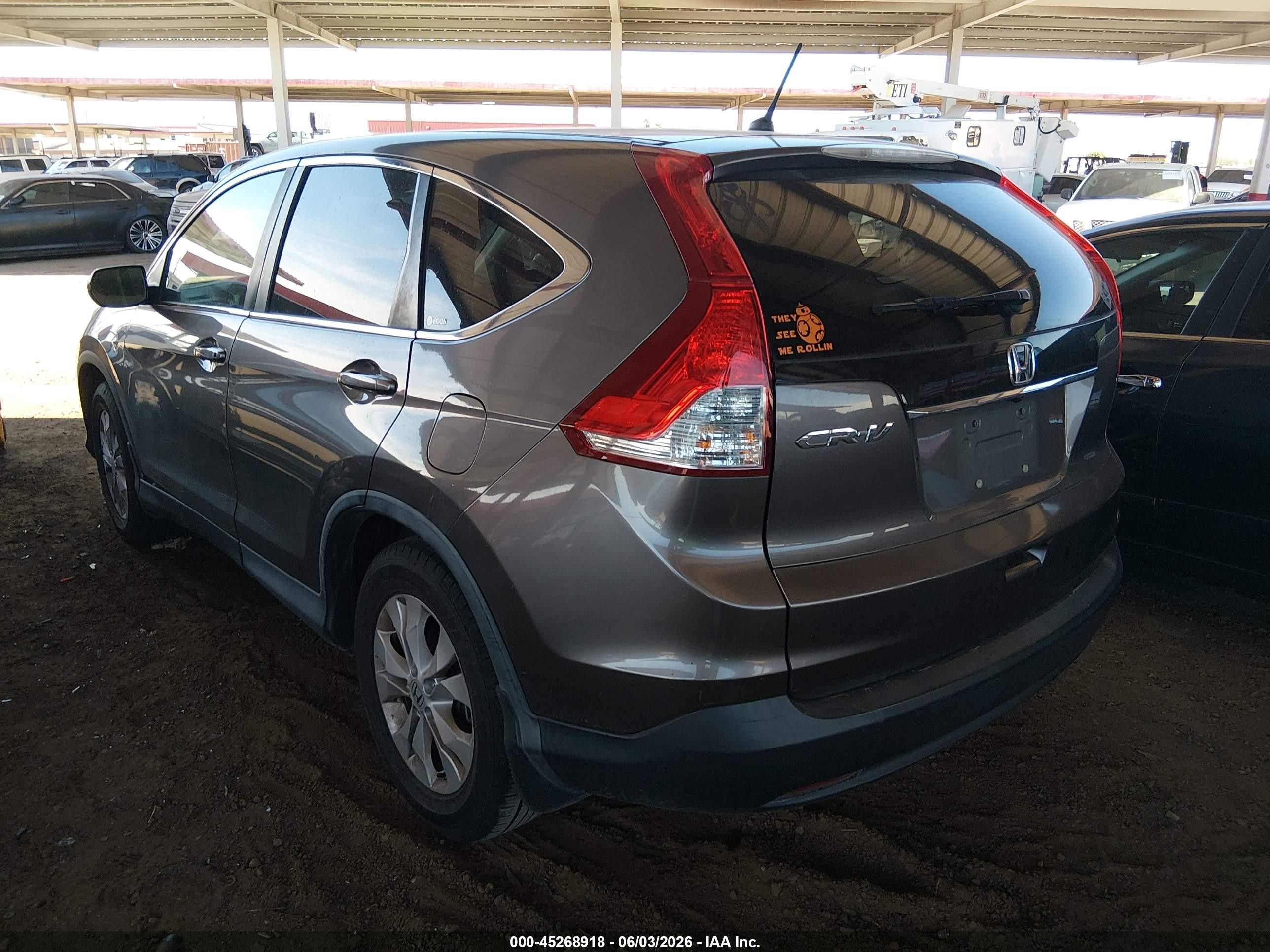 2012 Honda Cr-v Ex Gray vin: 3CZRM3H56CG700905