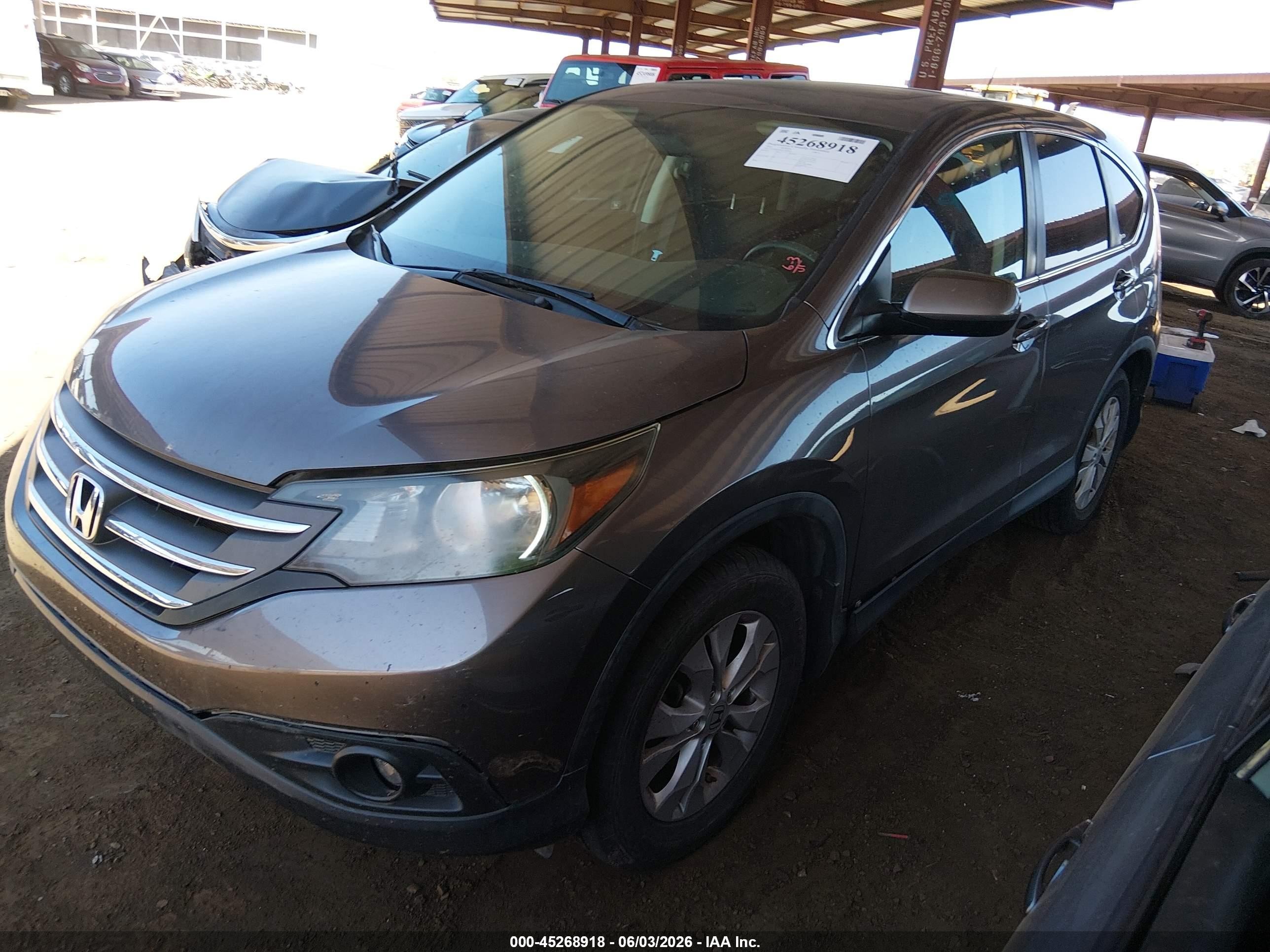2012 Honda Cr-v Ex Gray vin: 3CZRM3H56CG700905