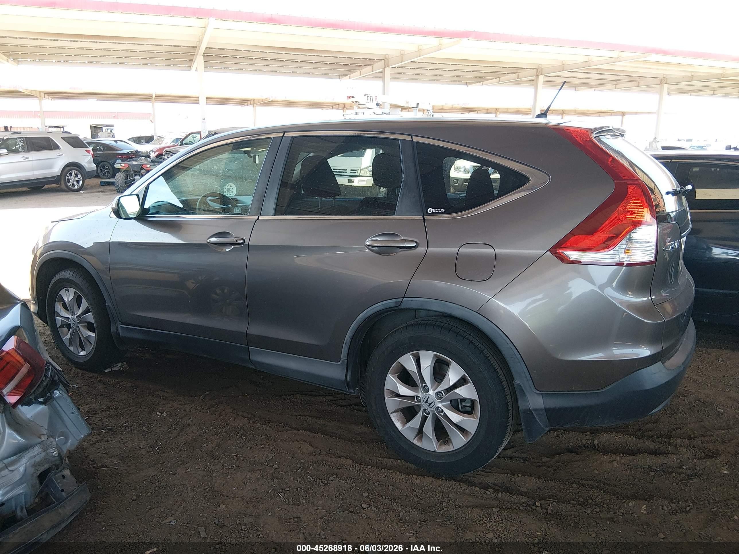 2012 Honda Cr-v Ex Gray vin: 3CZRM3H56CG700905