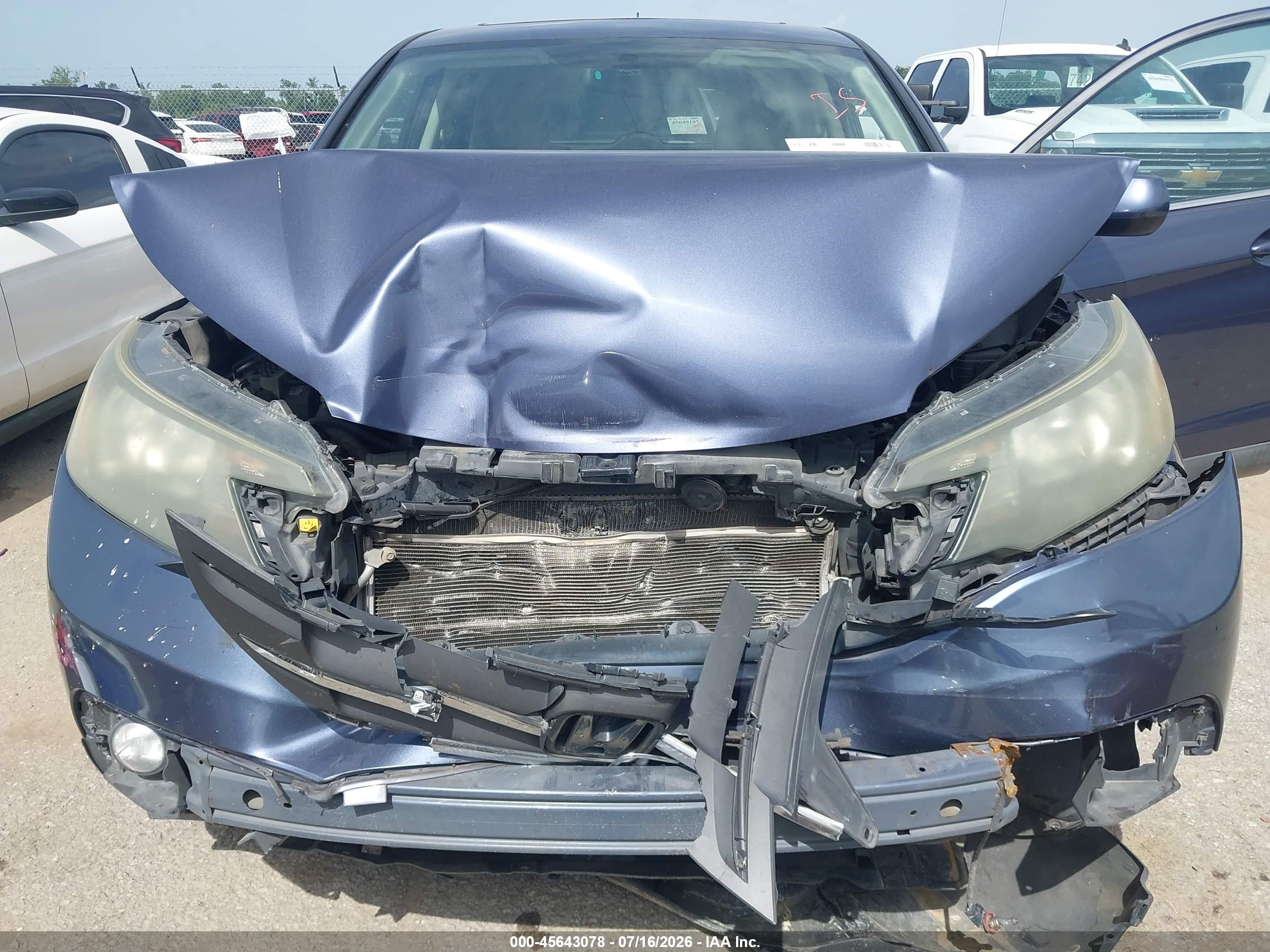 2012 Honda Cr-v Ex Blue vin: 3CZRM3H56CG701889