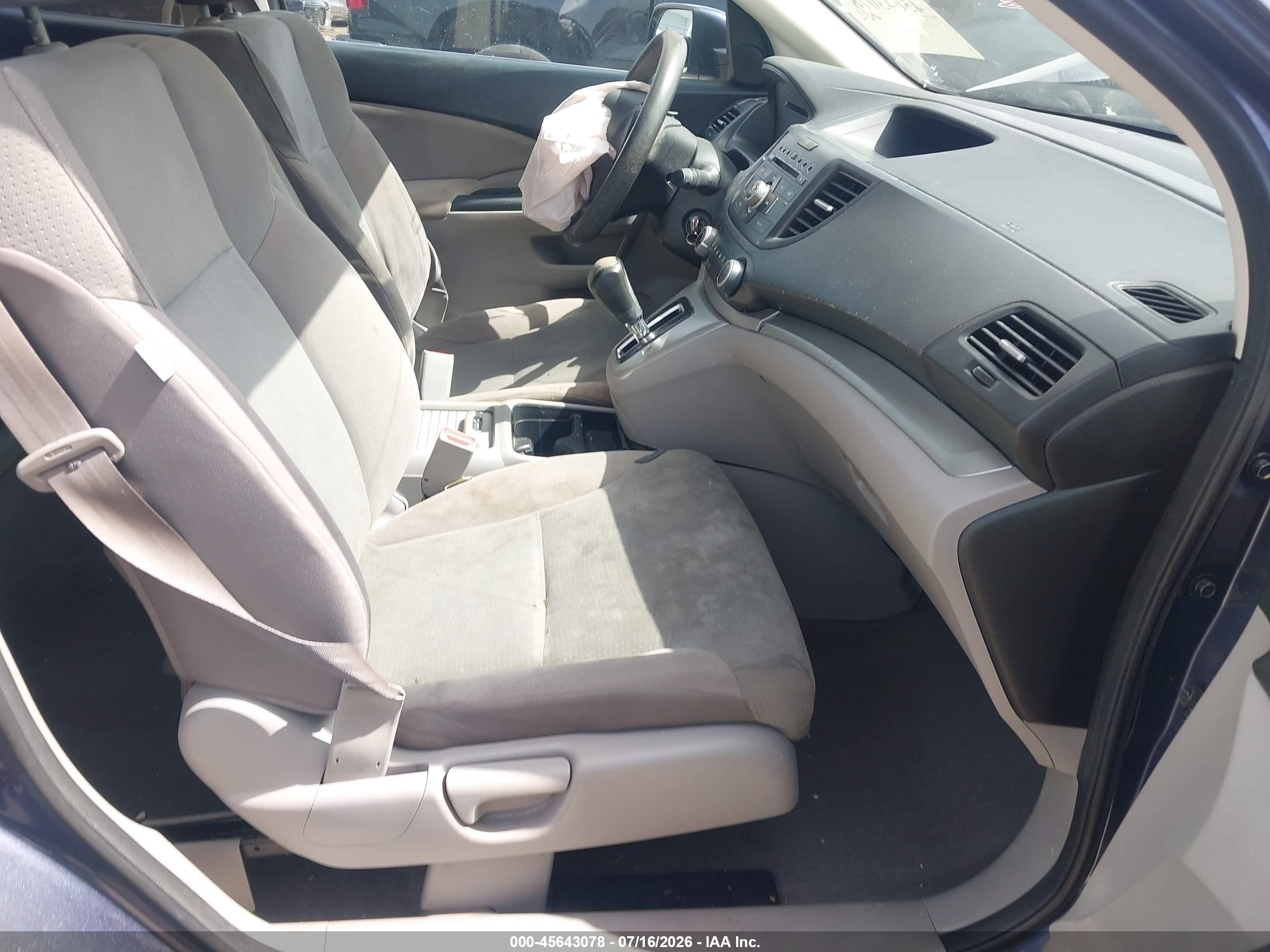2012 Honda Cr-v Ex Blue vin: 3CZRM3H56CG701889