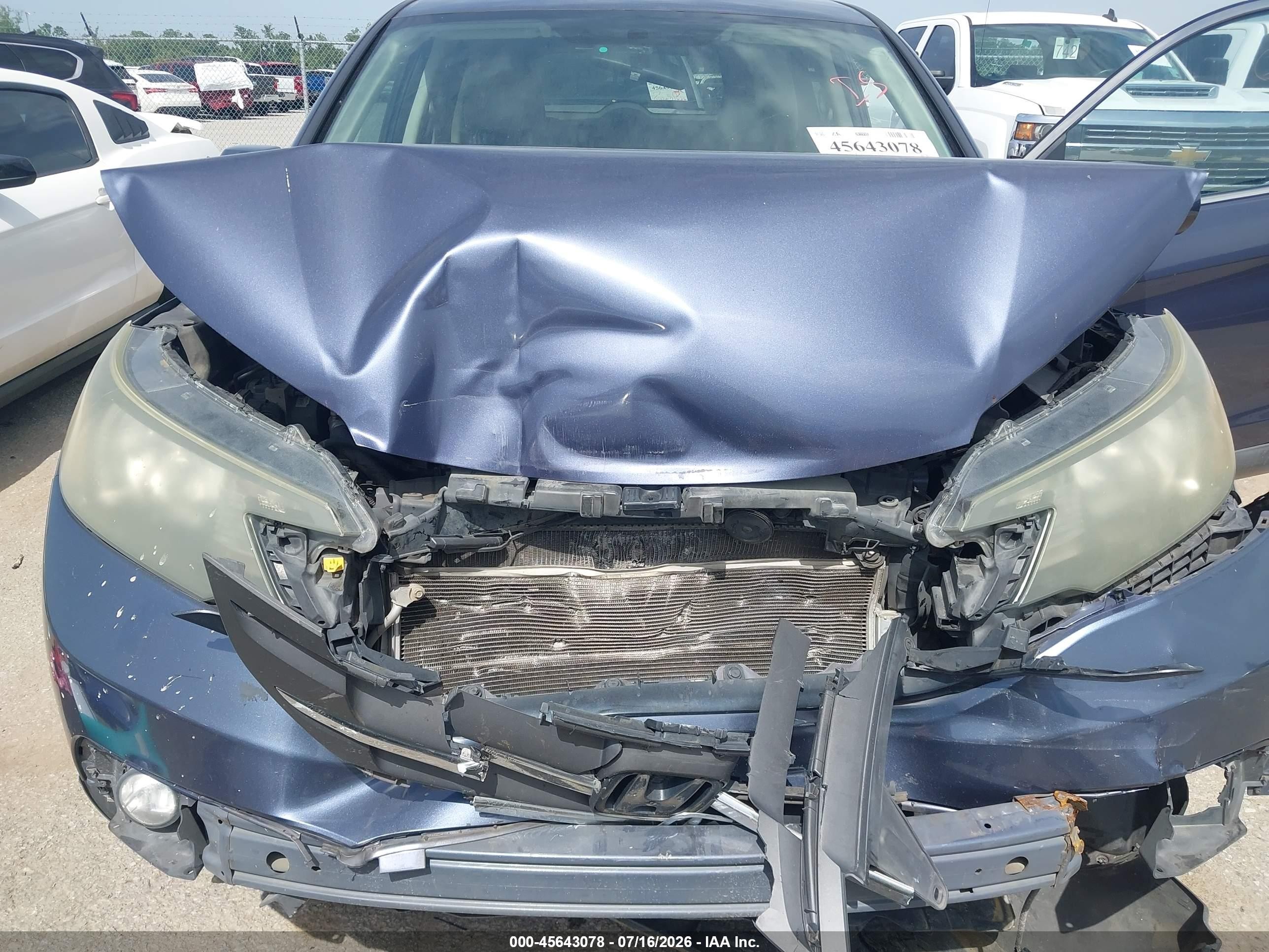 2012 Honda Cr-v Ex Blue vin: 3CZRM3H56CG701889