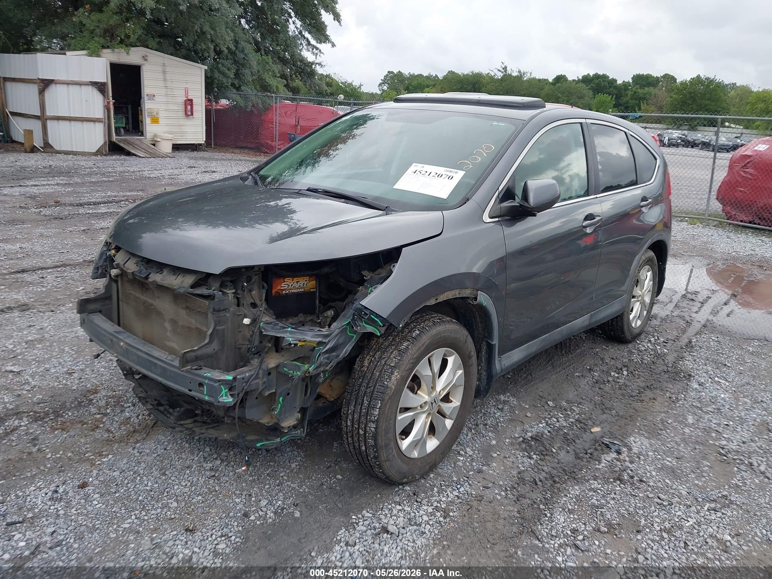 2012 Honda Cr-v Ex Gray vin: 3CZRM3H56CG701990