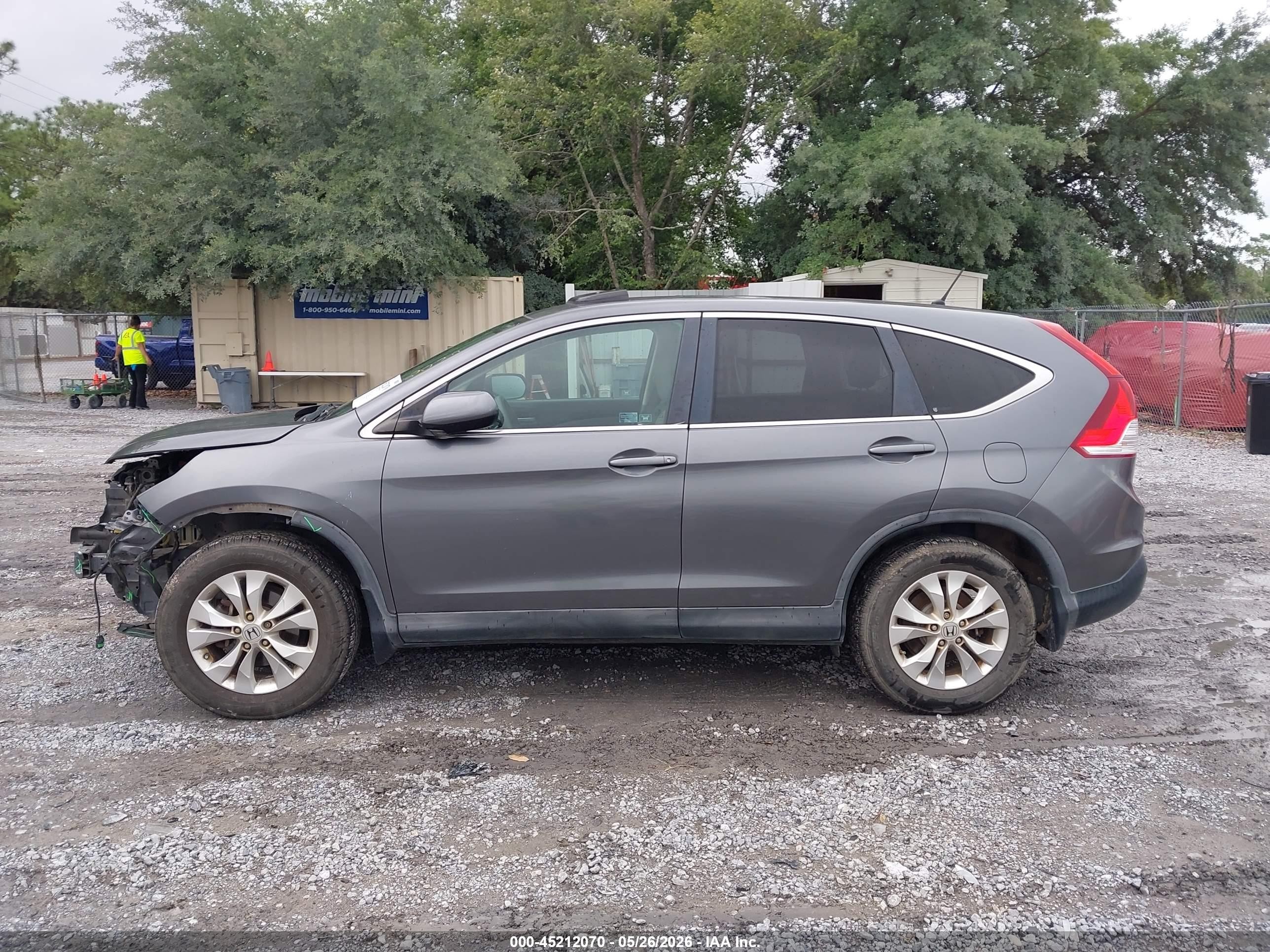 2012 Honda Cr-v Ex Gray vin: 3CZRM3H56CG701990