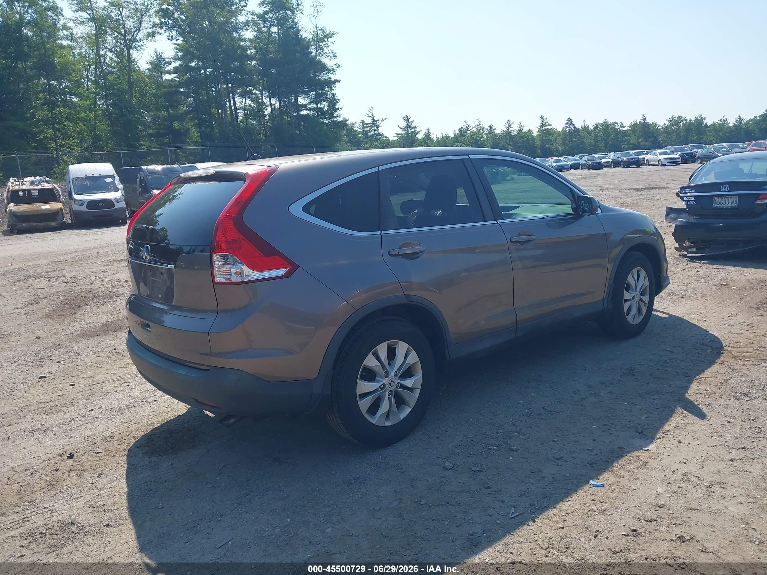 2014 Honda Cr-v Ex Gray vin: 3CZRM3H56EG702334