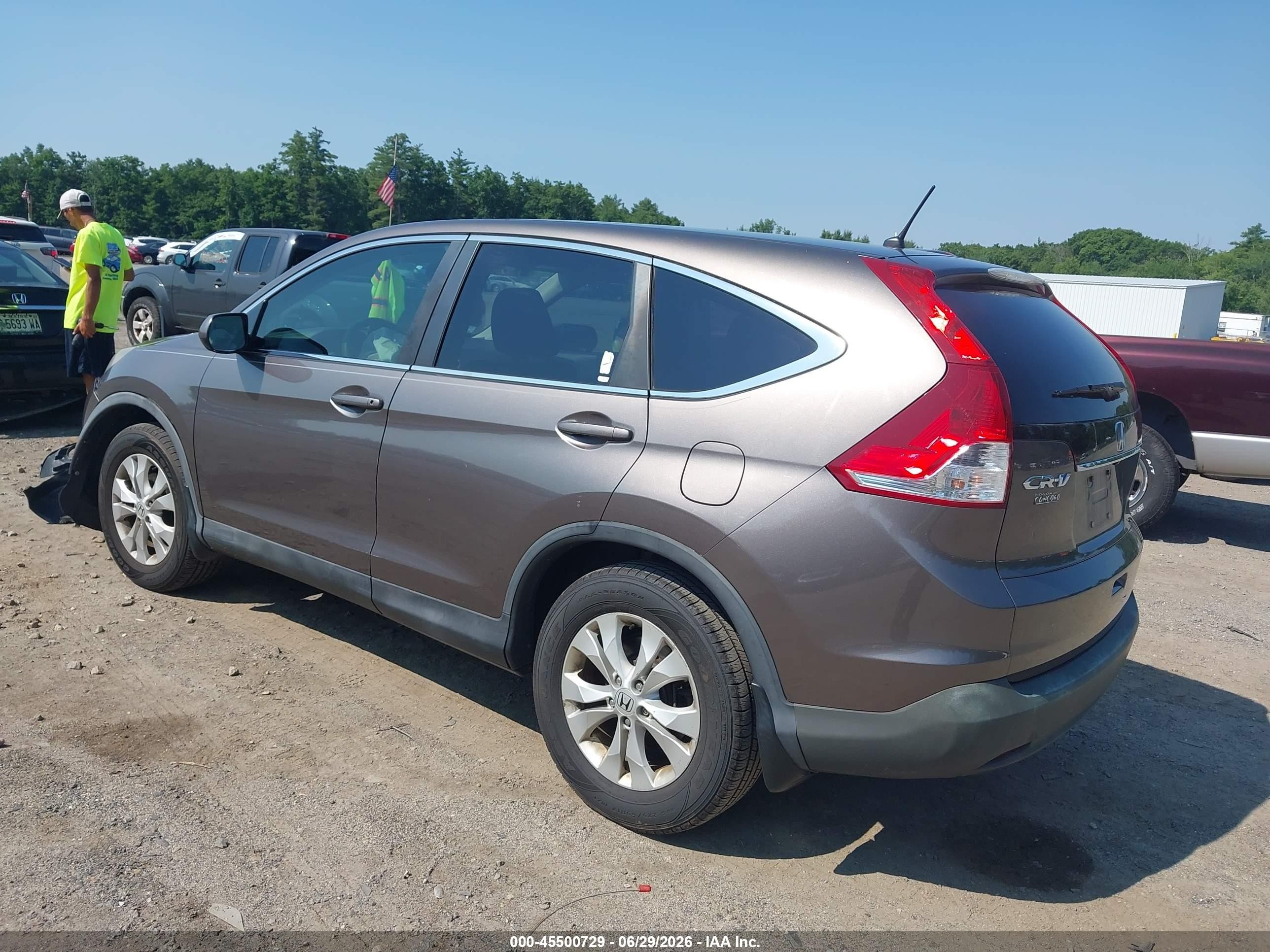 2014 Honda Cr-v Ex Gray vin: 3CZRM3H56EG702334