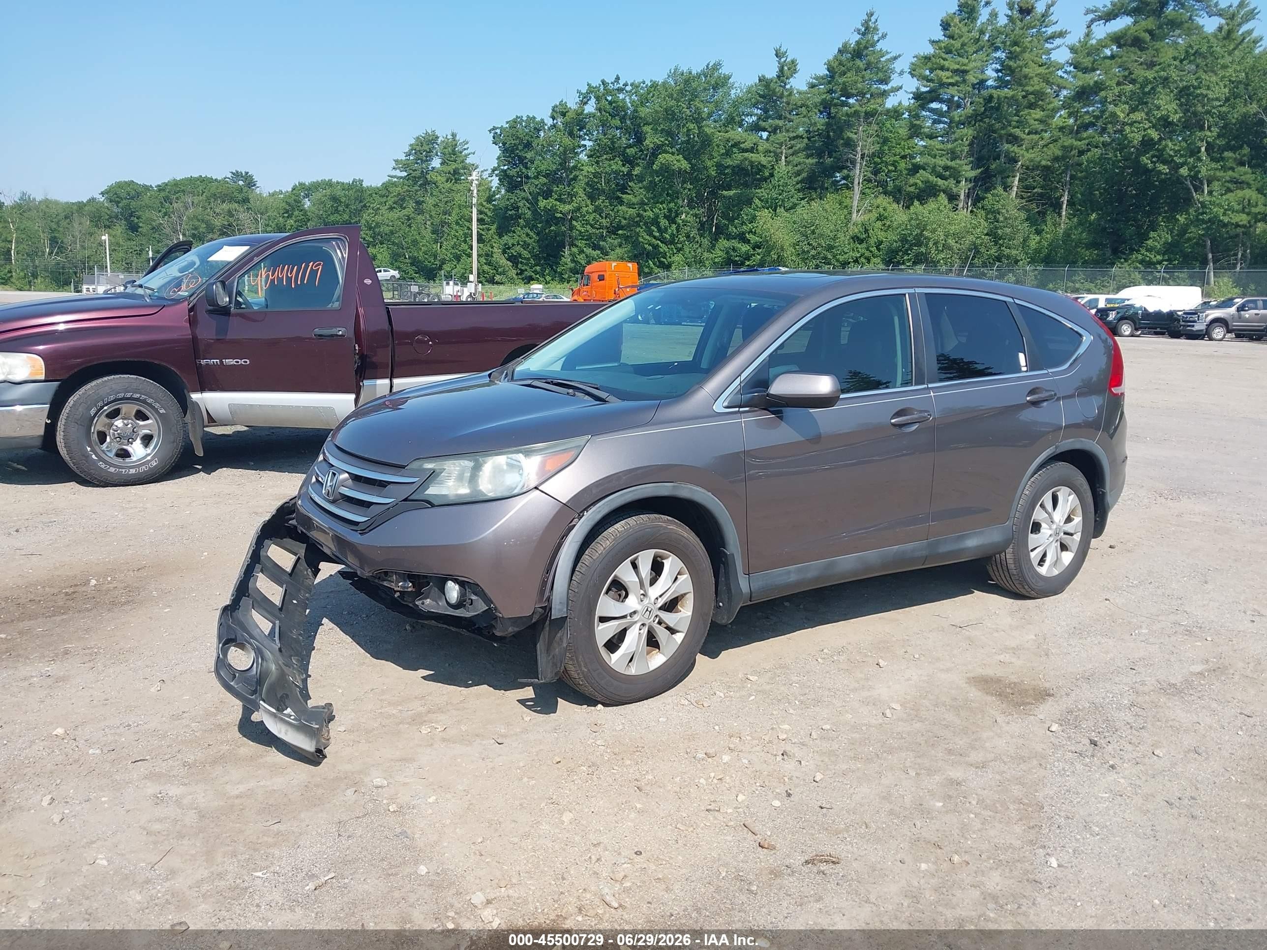 2014 Honda Cr-v Ex Gray vin: 3CZRM3H56EG702334