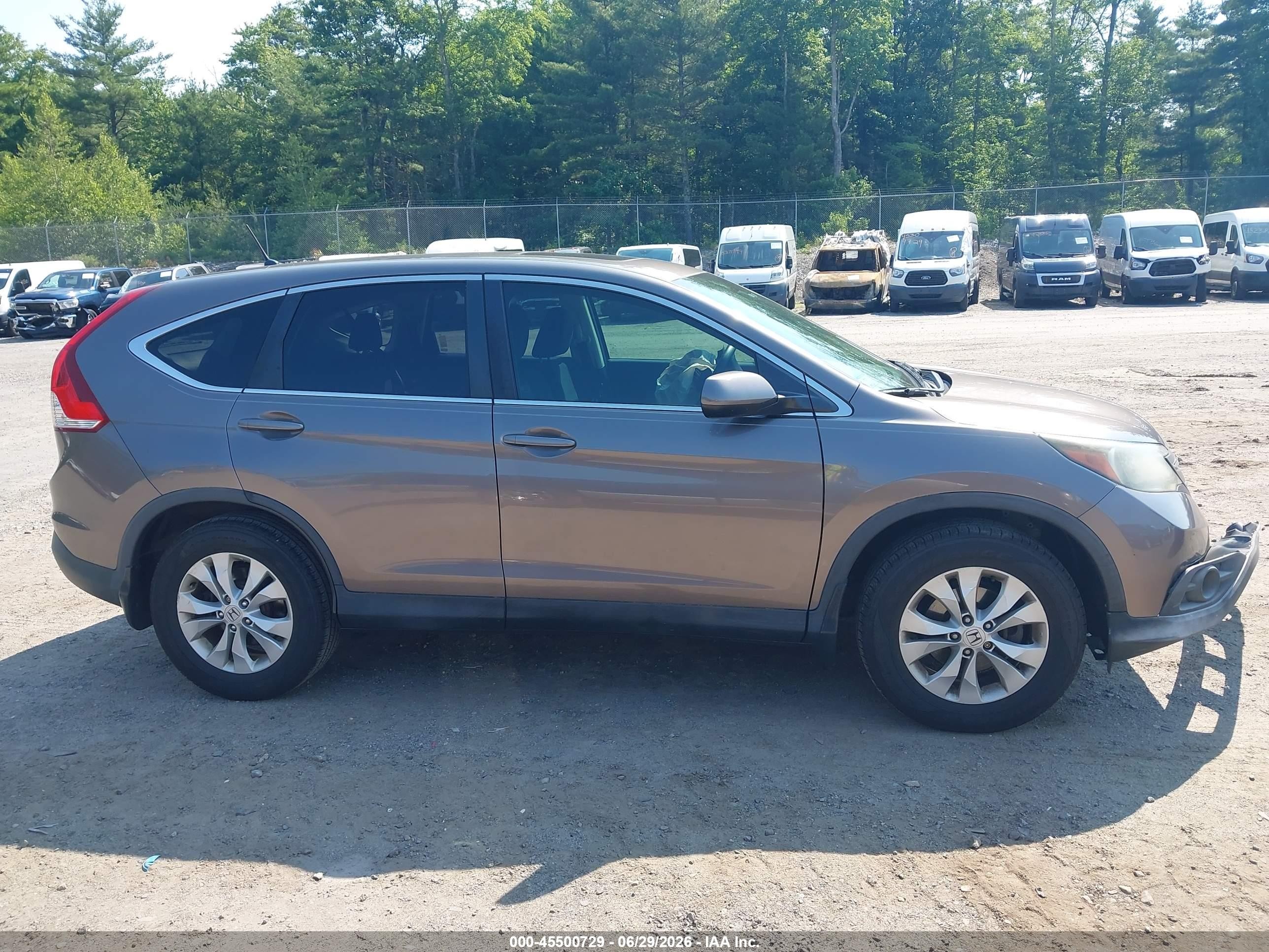 2014 Honda Cr-v Ex Gray vin: 3CZRM3H56EG702334