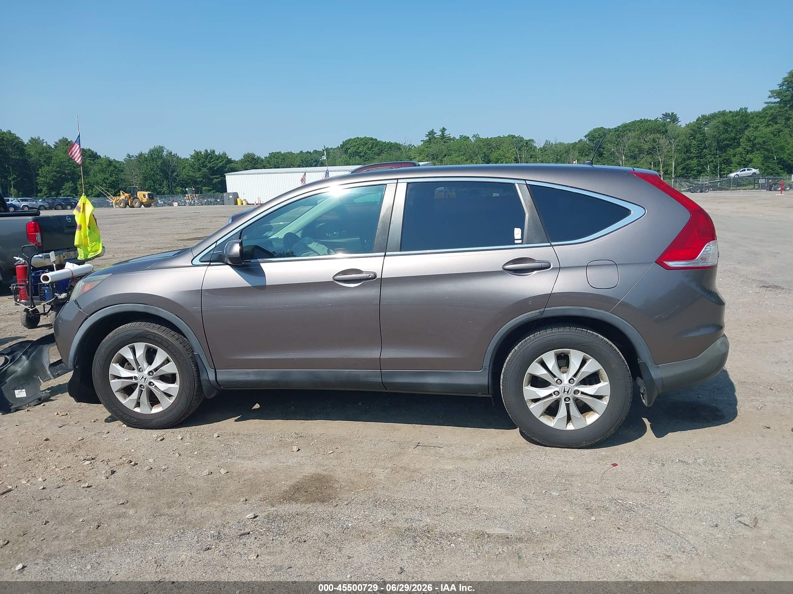2014 Honda Cr-v Ex Gray vin: 3CZRM3H56EG702334
