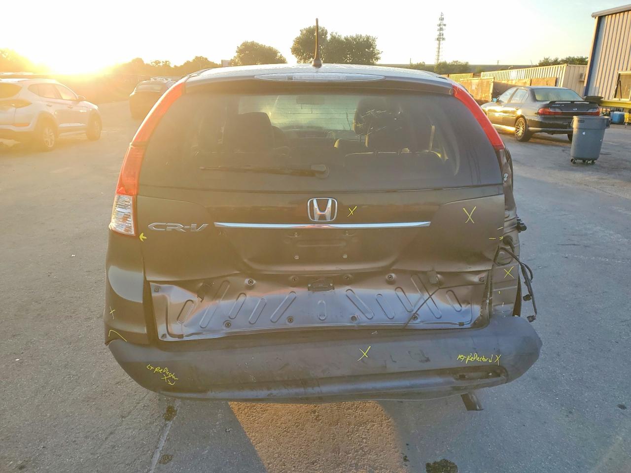 2014 Honda Cr-v Ex Gray vin: 3CZRM3H56EG704634