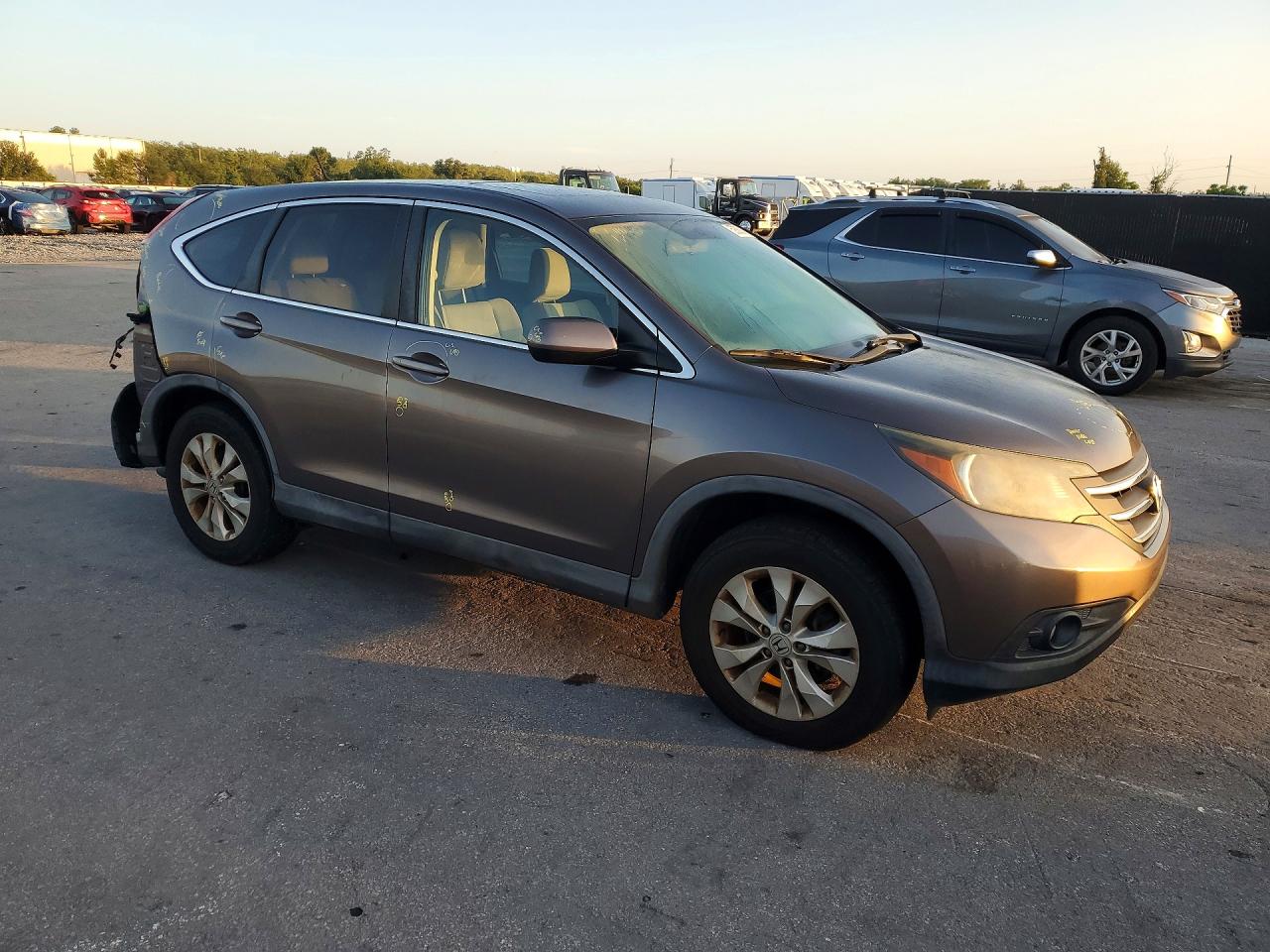 2014 Honda Cr-v Ex Gray vin: 3CZRM3H56EG704634