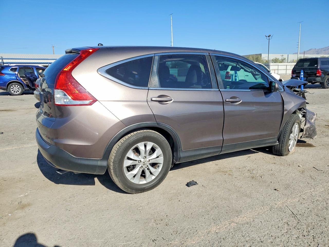 2014 Honda Cr-v Ex Gray vin: 3CZRM3H56EG704925