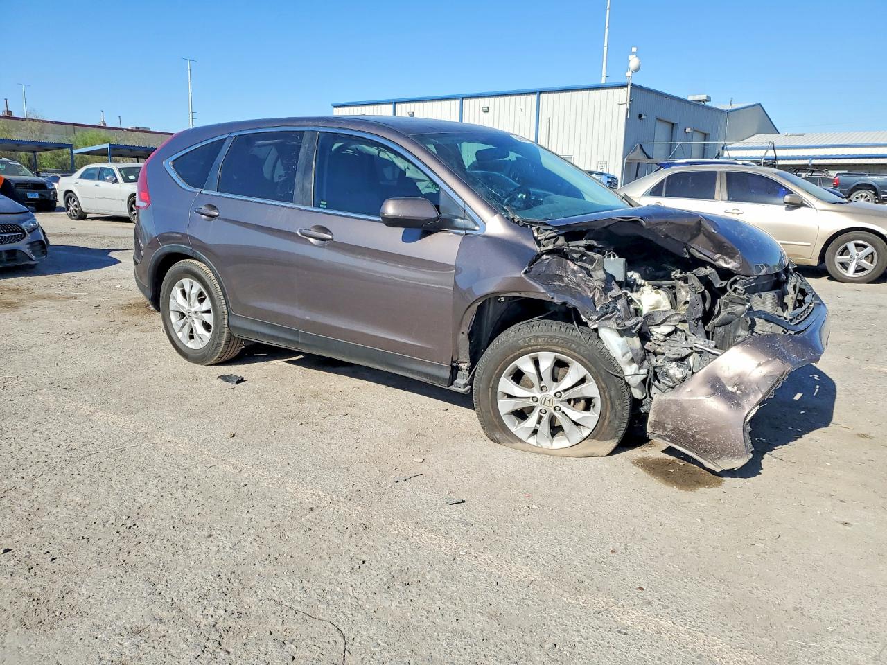 2014 Honda Cr-v Ex Gray vin: 3CZRM3H56EG704925
