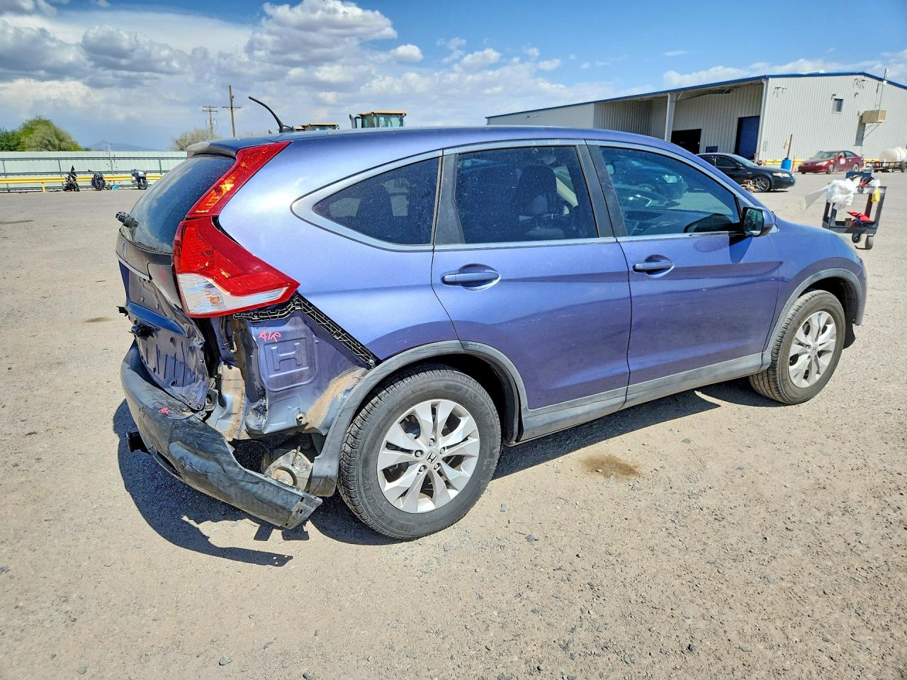 2014 Honda Cr-v Ex Blue vin: 3CZRM3H56EG705069