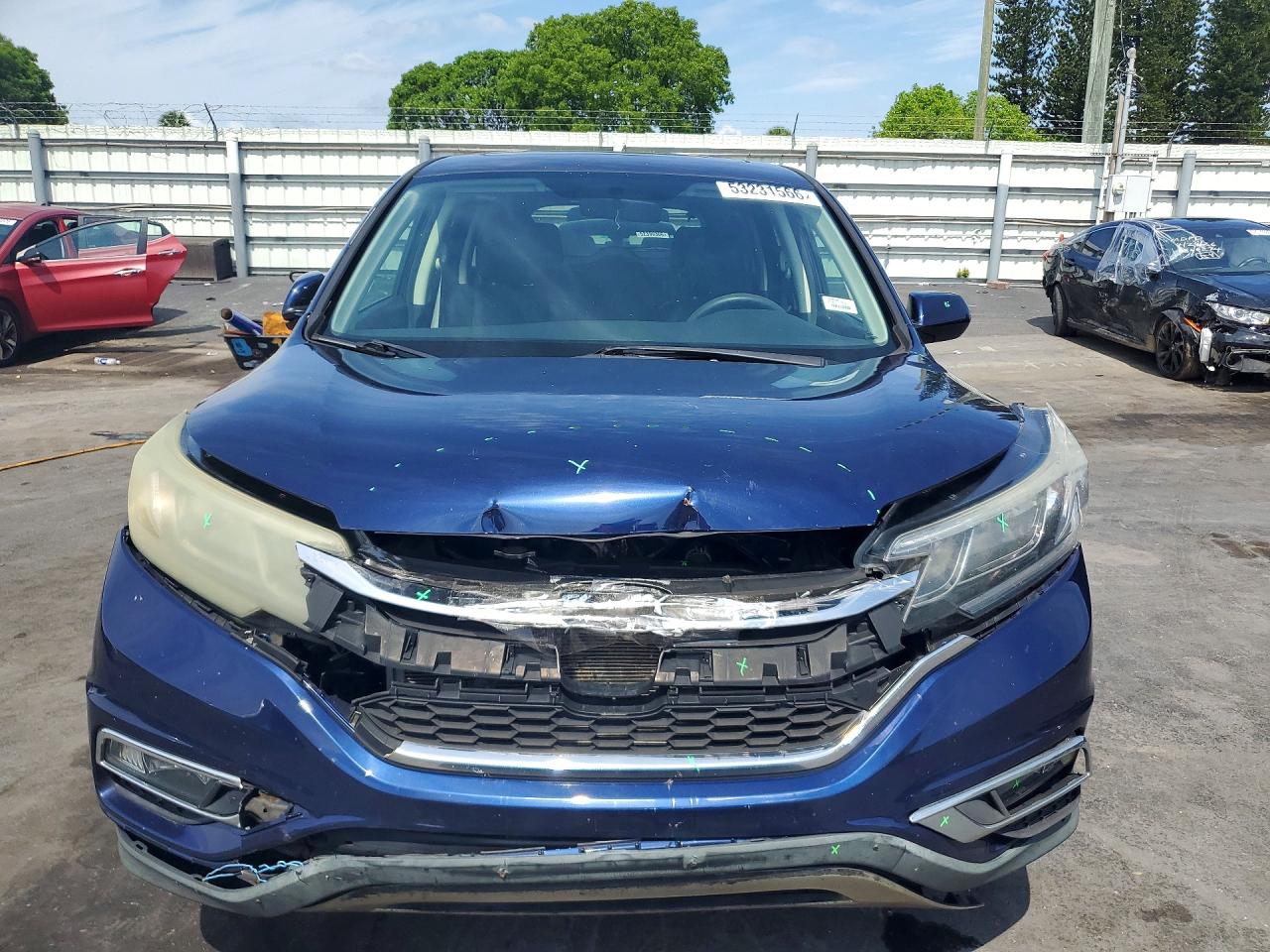 2015 Honda Cr-v Ex Blue vin: 3CZRM3H56FG704537