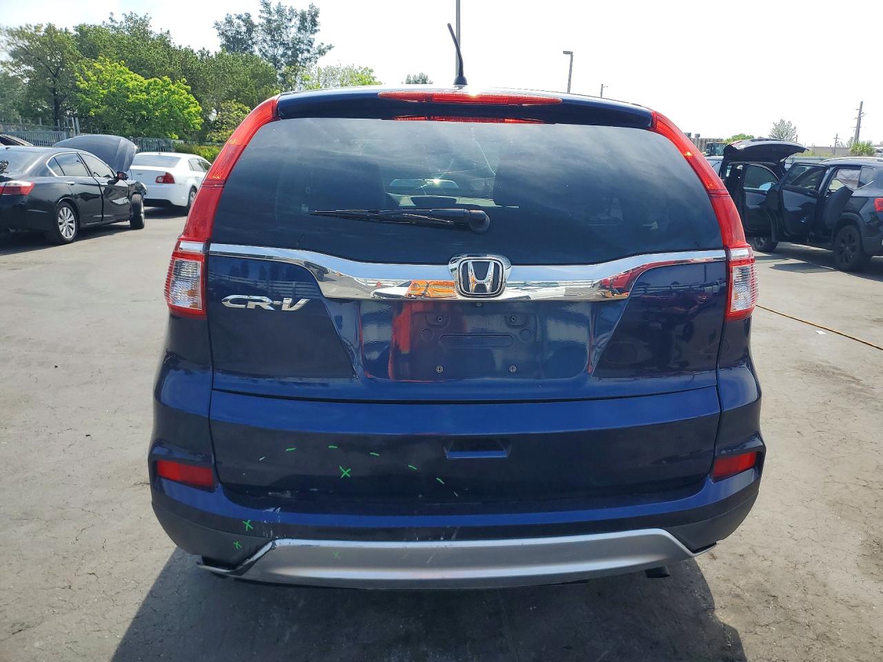 2015 Honda Cr-v Ex Blue vin: 3CZRM3H56FG704537
