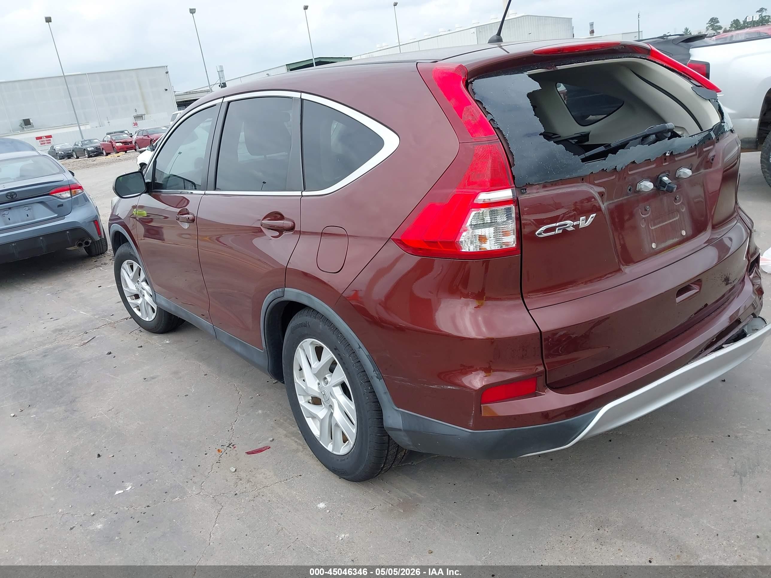 2016 Honda Cr-v Ex Burgundy vin: 3CZRM3H56GG722151
