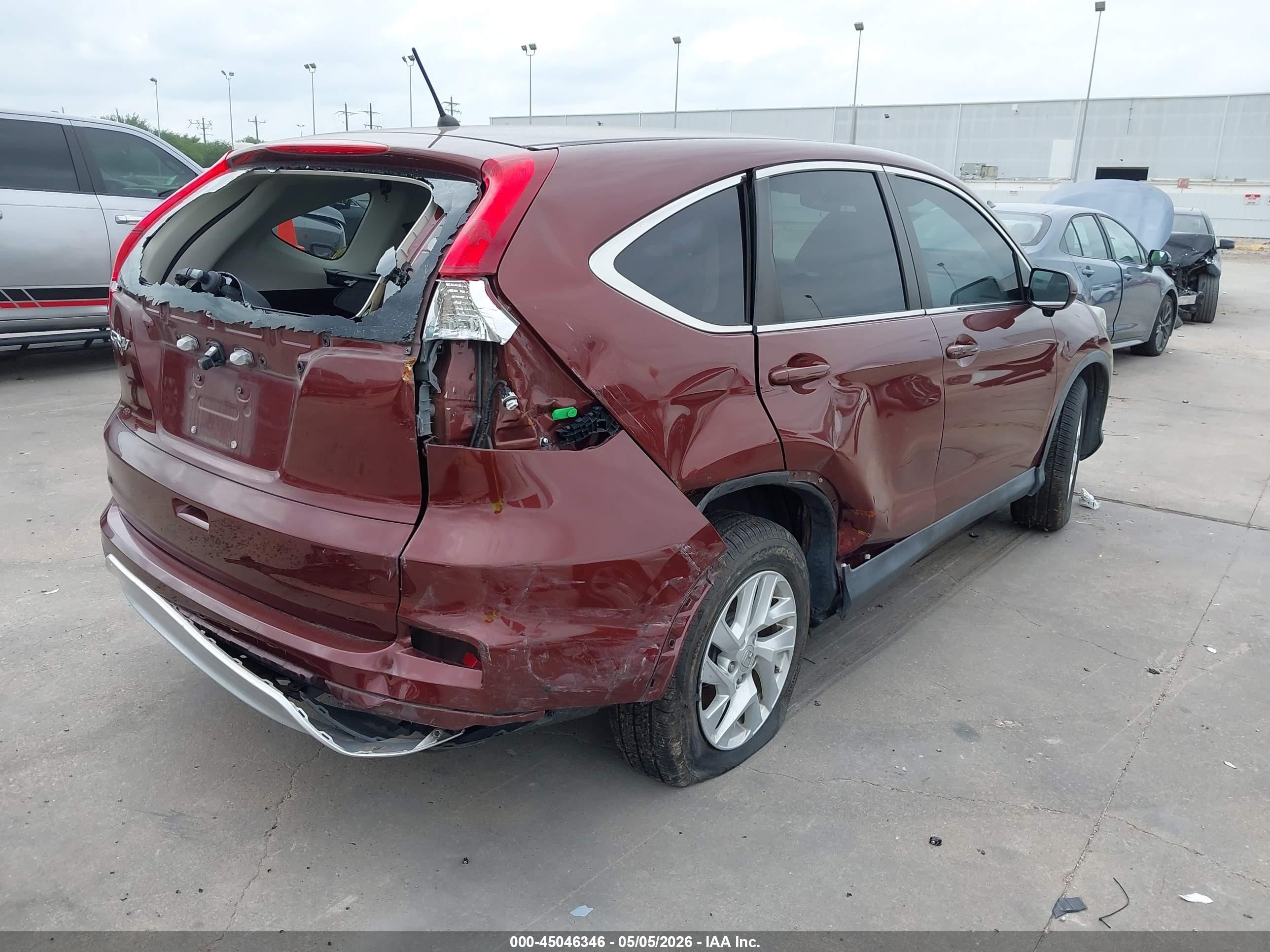 2016 Honda Cr-v Ex Burgundy vin: 3CZRM3H56GG722151
