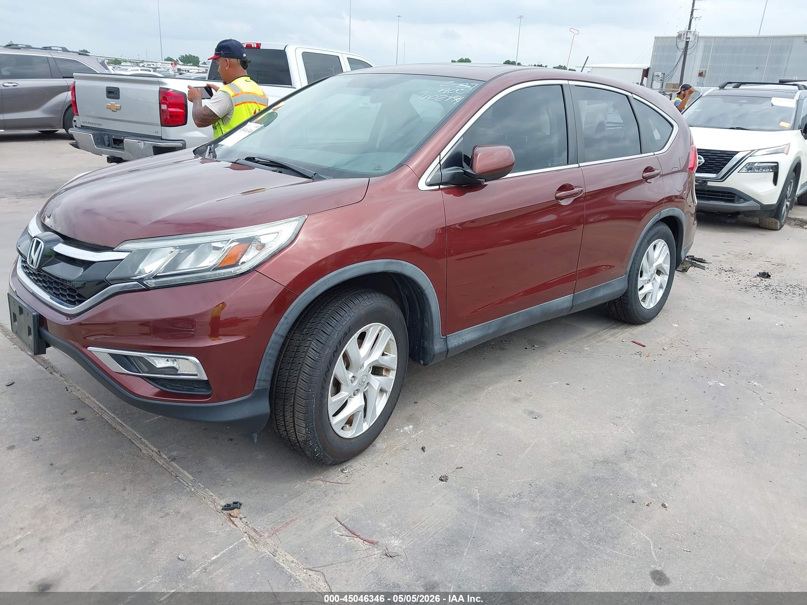2016 Honda Cr-v Ex Burgundy vin: 3CZRM3H56GG722151