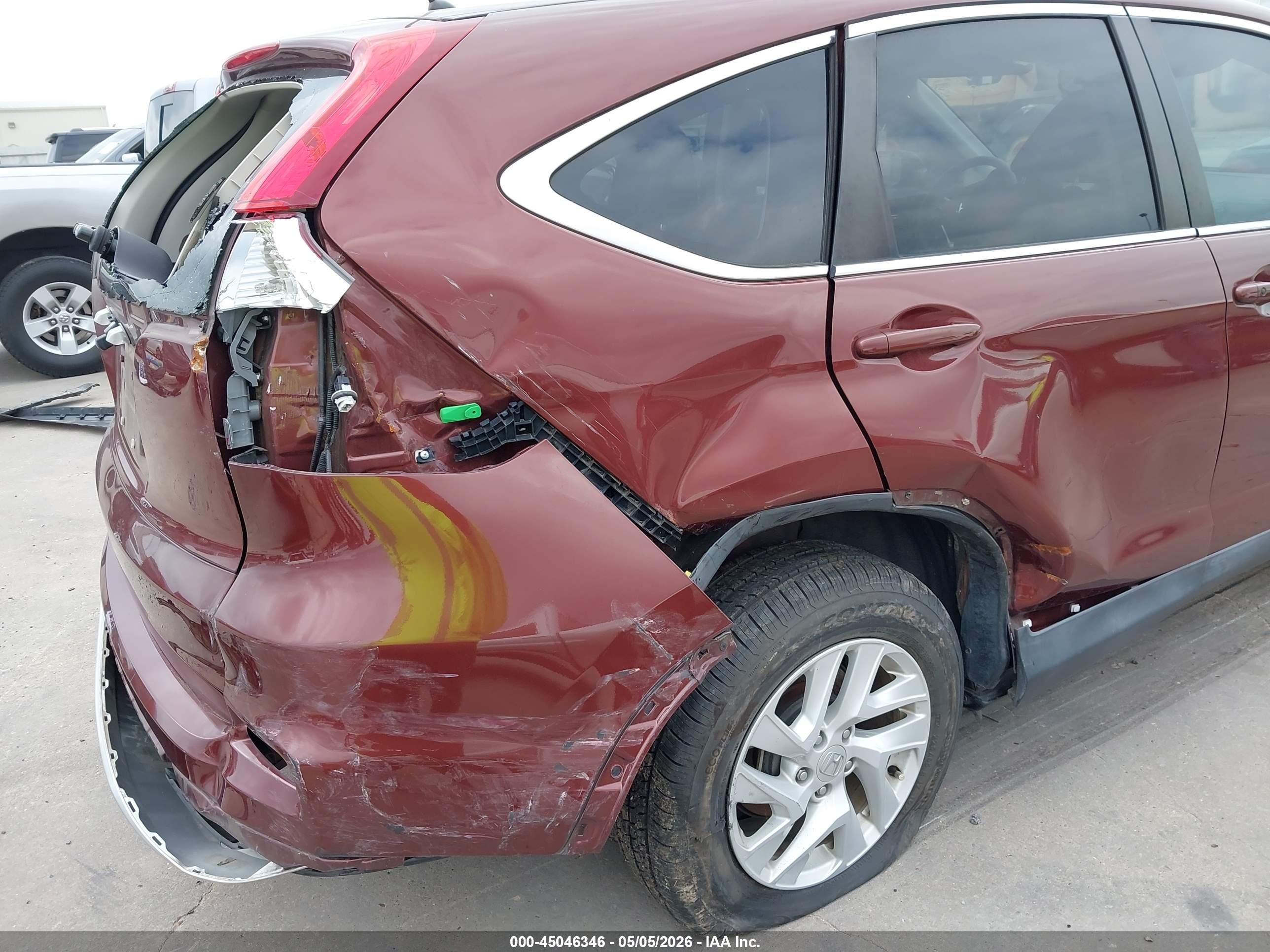 2016 Honda Cr-v Ex Burgundy vin: 3CZRM3H56GG722151